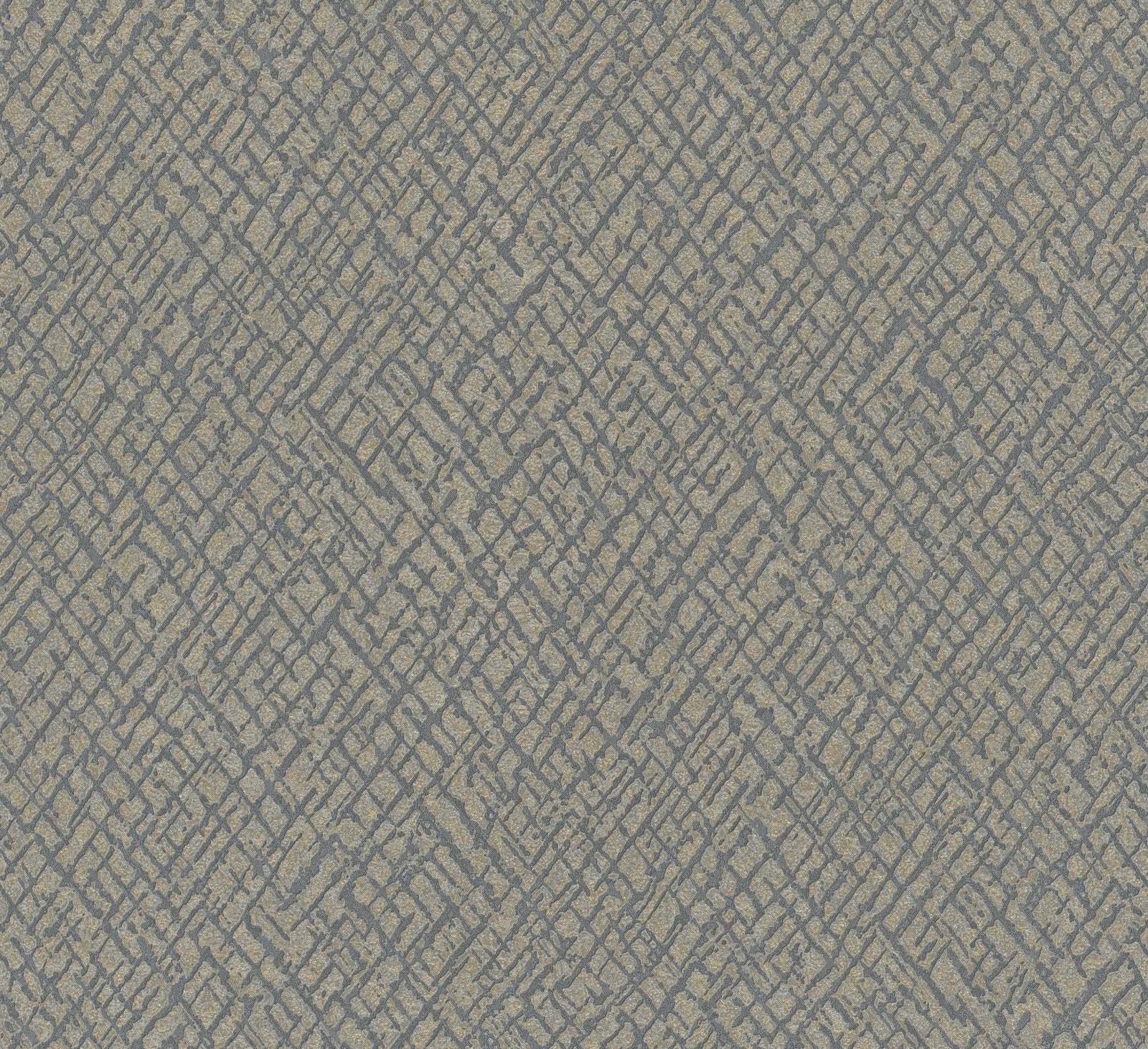 Geometric wallpaper in gold color - pattern number AI95042 - by Galerie in the Air collection