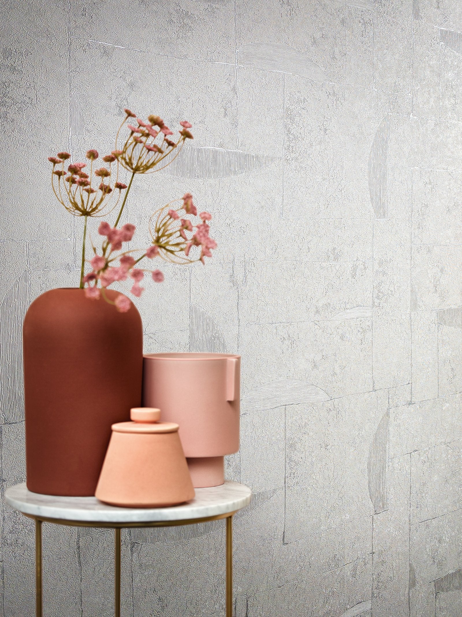 Abstract wallpaper in beige color - pattern number AI95045 - by Galerie in the Air collection