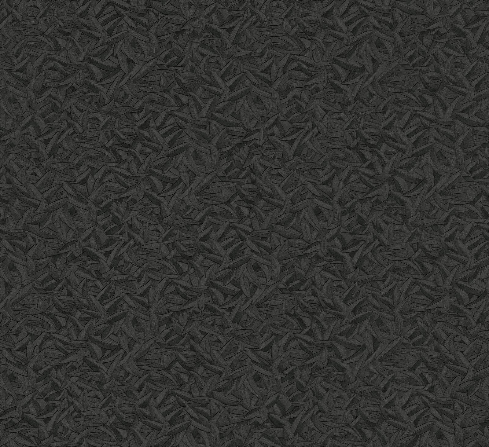 Tree Leaf wallpaper in black color - pattern number AI95052 - by Galerie in the Air collection