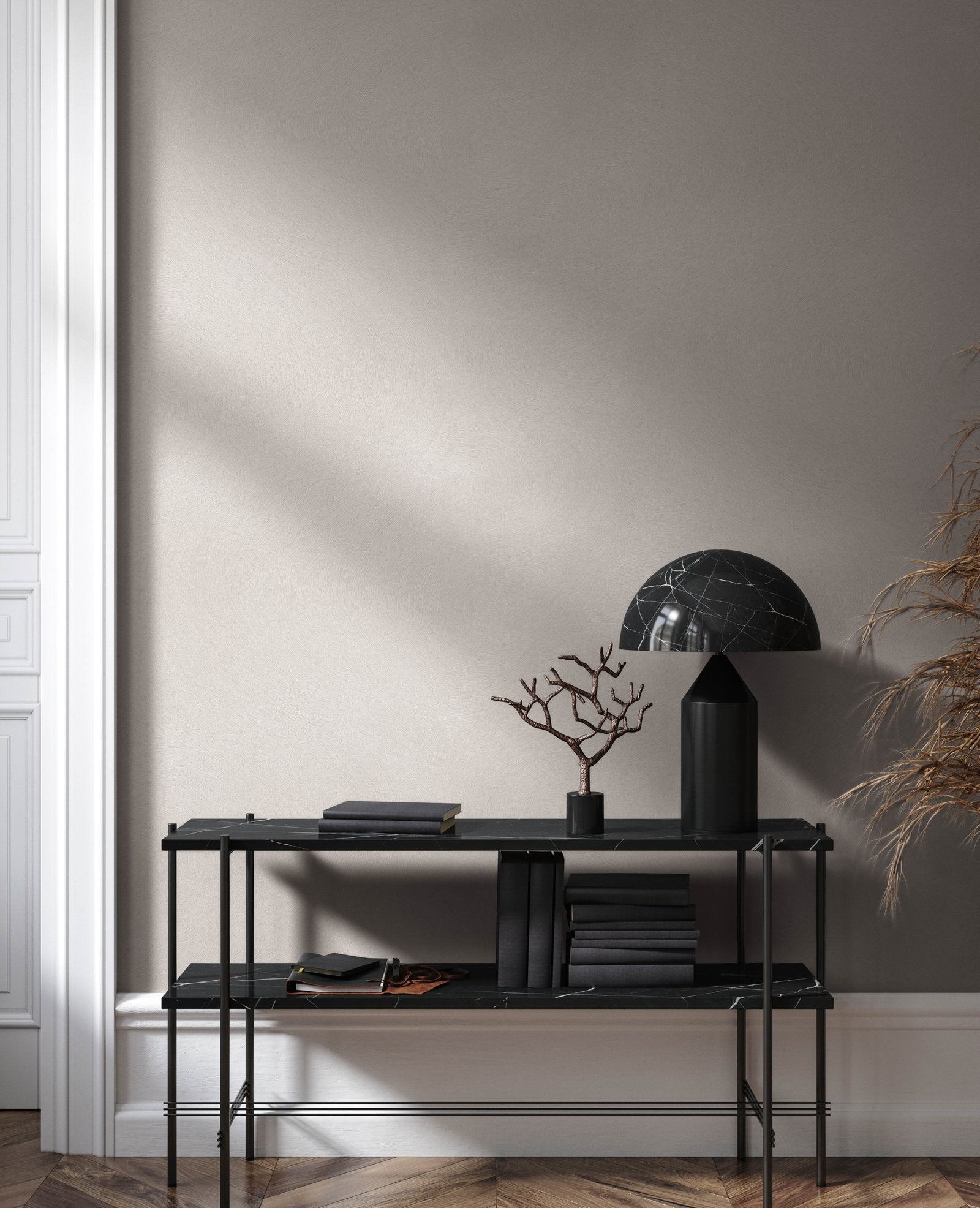 Plain Texture wallpaper in beige color - pattern number AI95061 - by Galerie in the Air collection