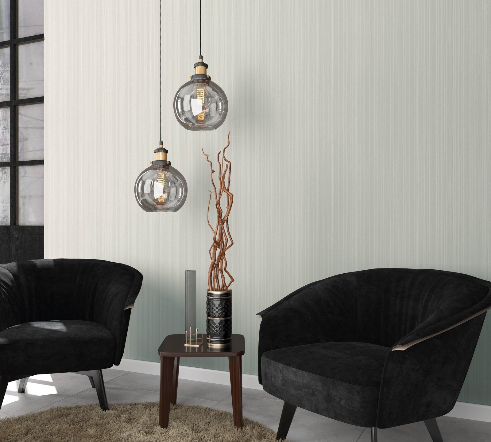 Plain Texture wallpaper in white color - pattern number AI95064 - by Galerie in the Air collection