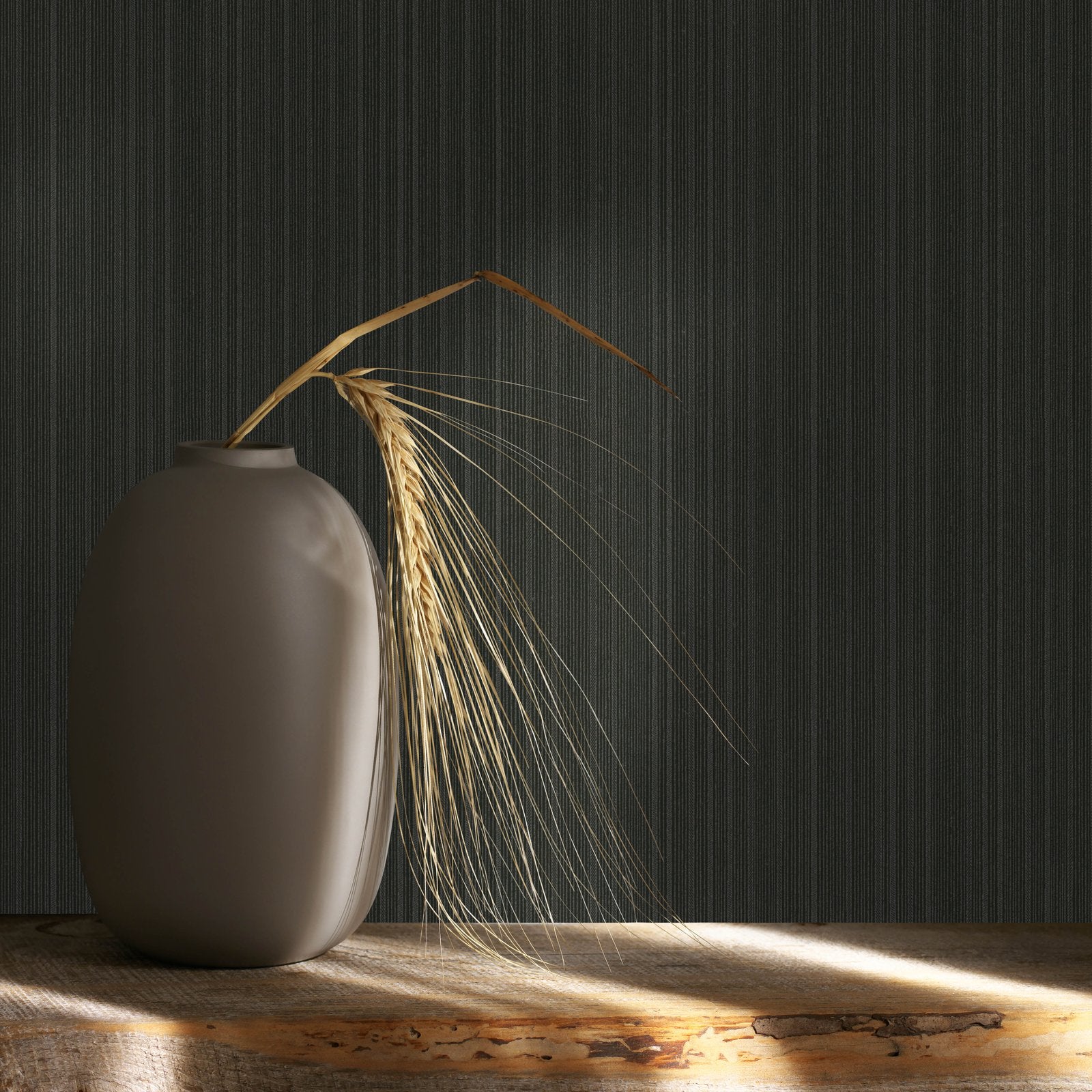 Plain Texture wallpaper in black color - pattern number AI95068 - by Galerie in the Air collection