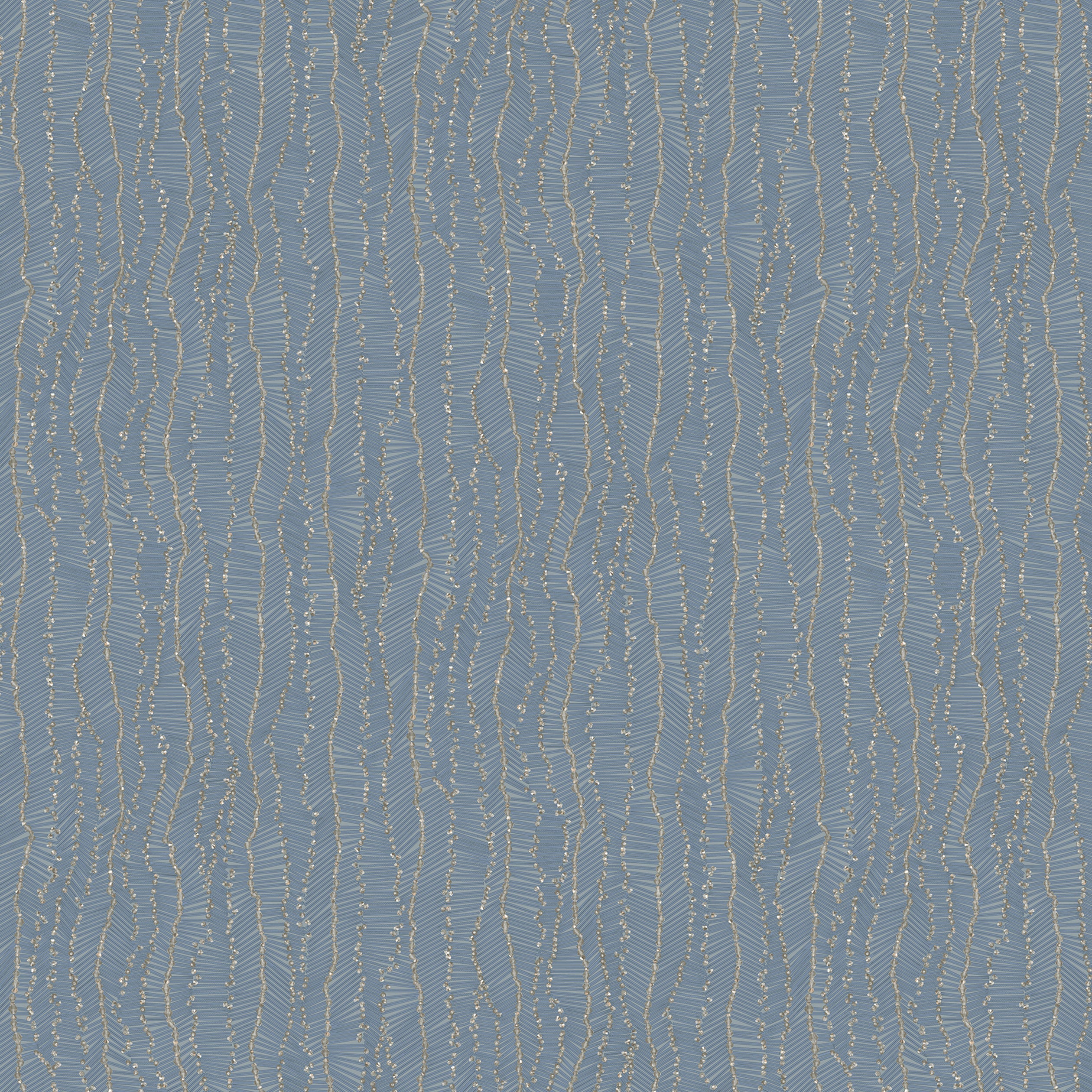 Brera fabric in blue gold color - pattern number 9512 - by Armani Casa in the Refined Structures collection