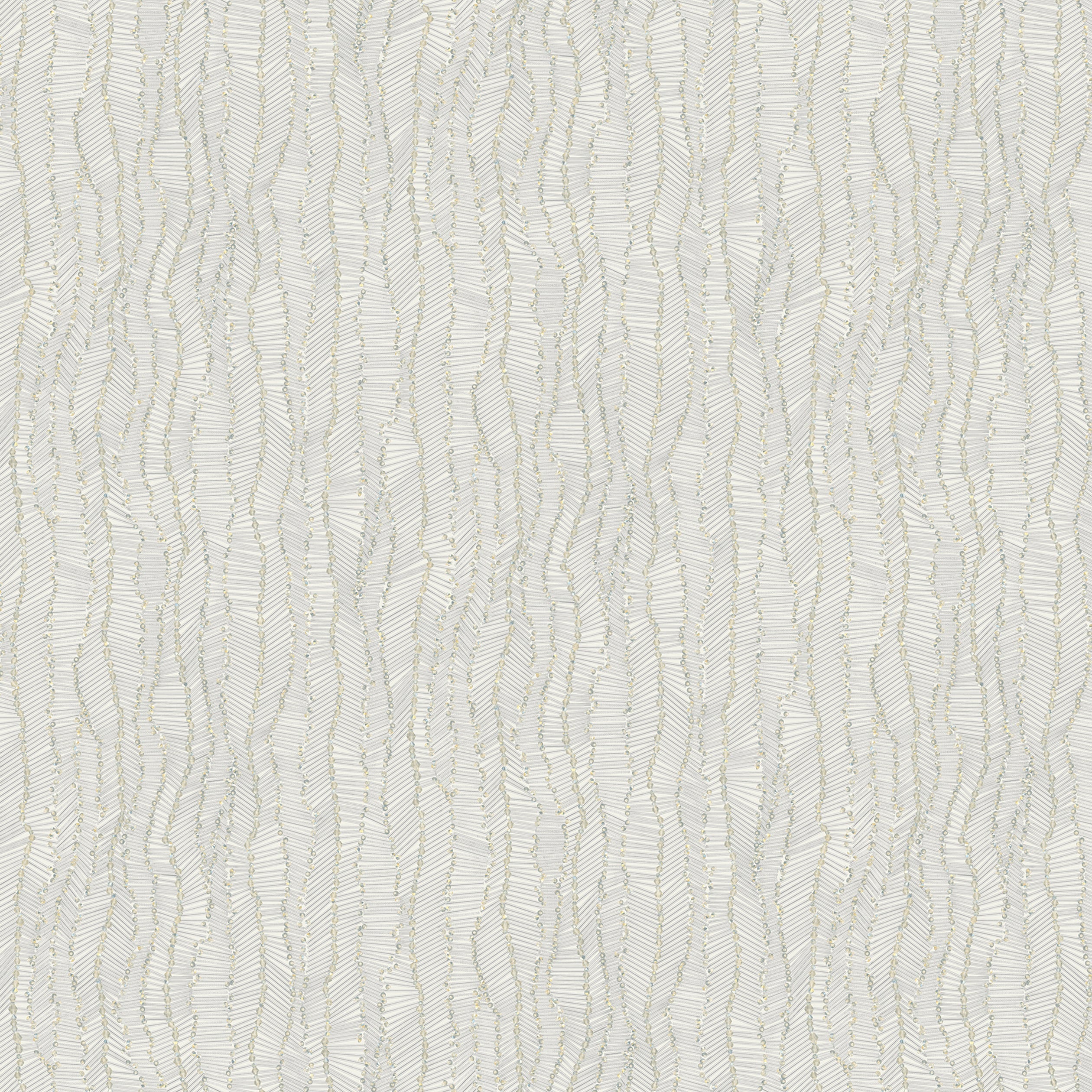 Brera fabric in grey pearl gold color - pattern number 9515 - by Armani Casa in the Refined Structures collection