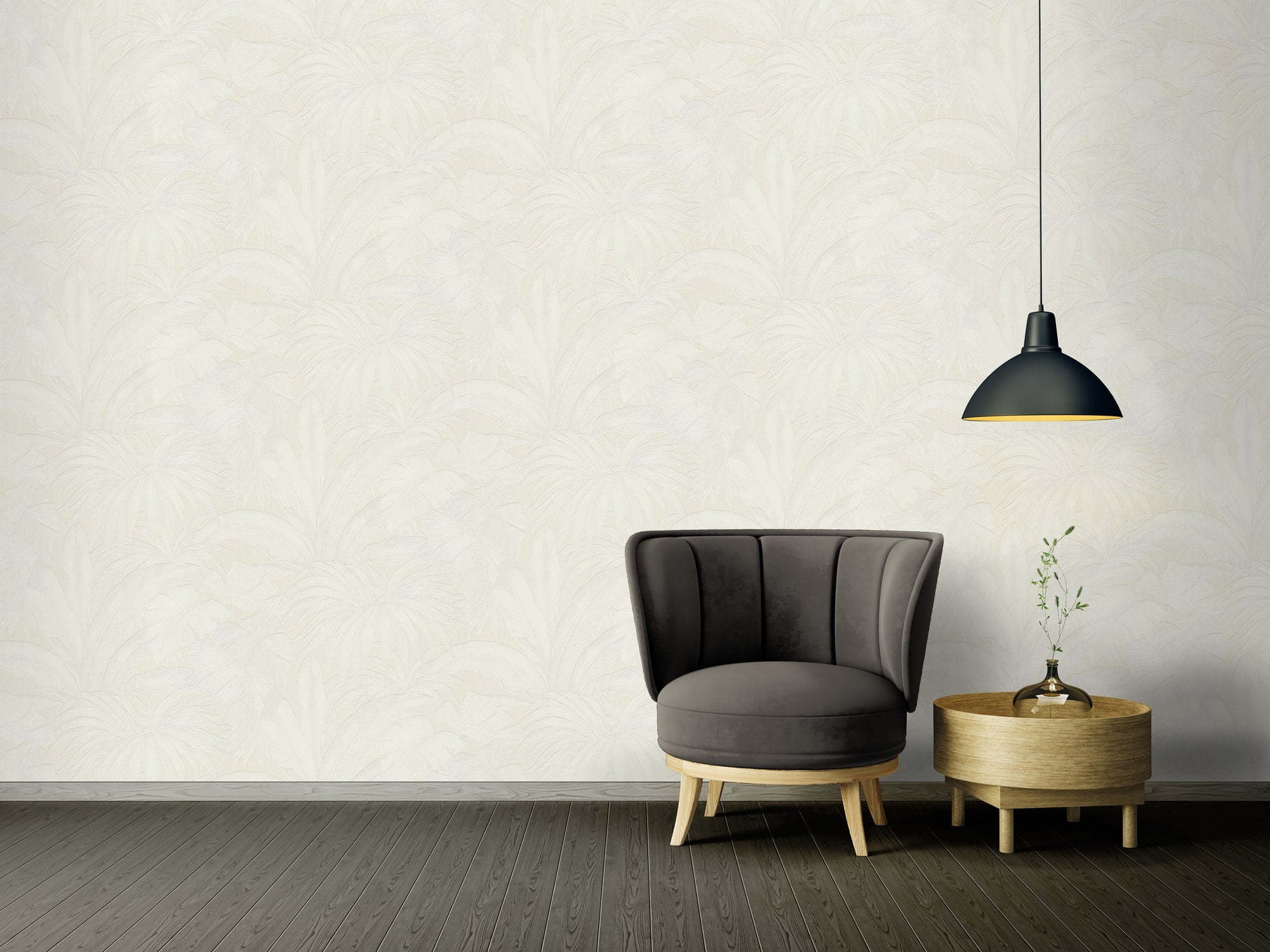 Paragon wallpaper in ivory color - pattern number 962402X - by Seabrook in the Versace Volume 5 collection