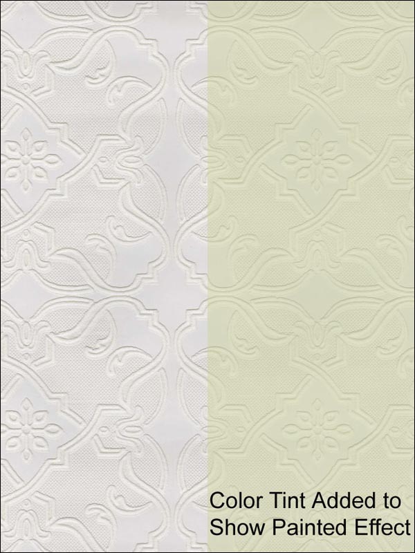 Maxwell Paintable fabric in white color - pattern number 437-RD0671 - by Kenneth James in the Anaglypta X collection