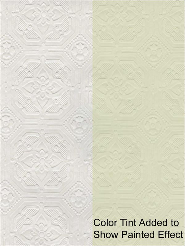 Derby Paintable fabric in white color - pattern number 437-RD124 - by Kenneth James in the Anaglypta X collection