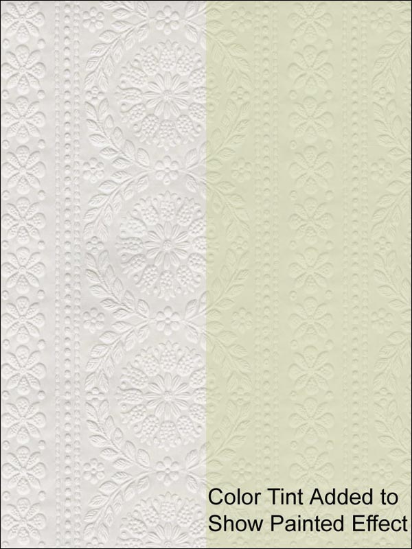 Townsend Paintable fabric in white color - pattern number 437-RD340 - by Kenneth James in the Anaglypta X collection