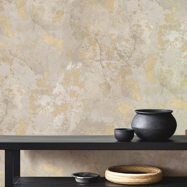 Unito Idea wallpaper in green color - pattern number 9786 - by Galerie in the Italian Textures 4 collection