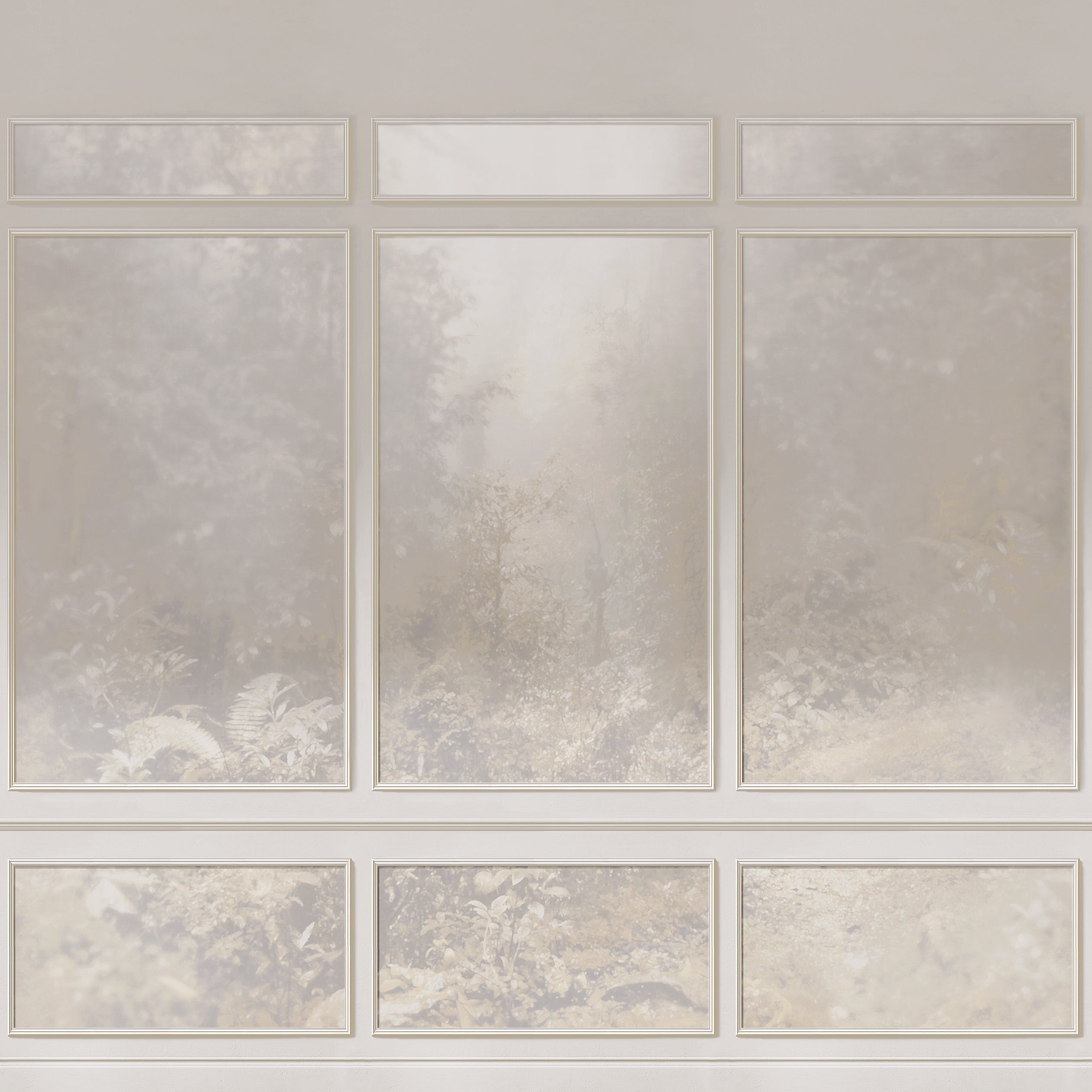 Vendome mural in beige color - pattern number 9880 - by Armani Casa in the Refined Structures collection