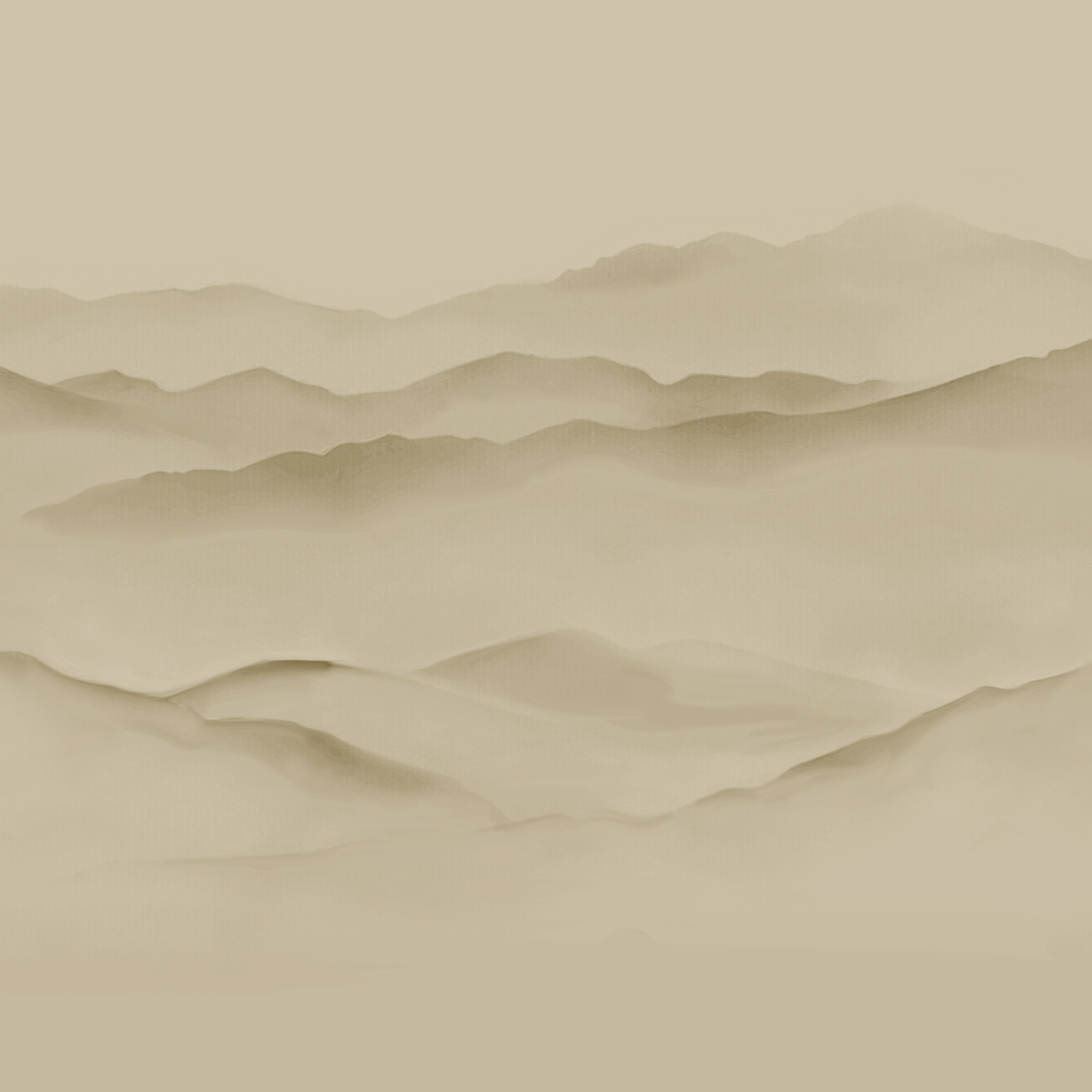 Basho 4 Panel mural in beige color - pattern number 9901 - by Armani Casa in the Inspired Moods collection