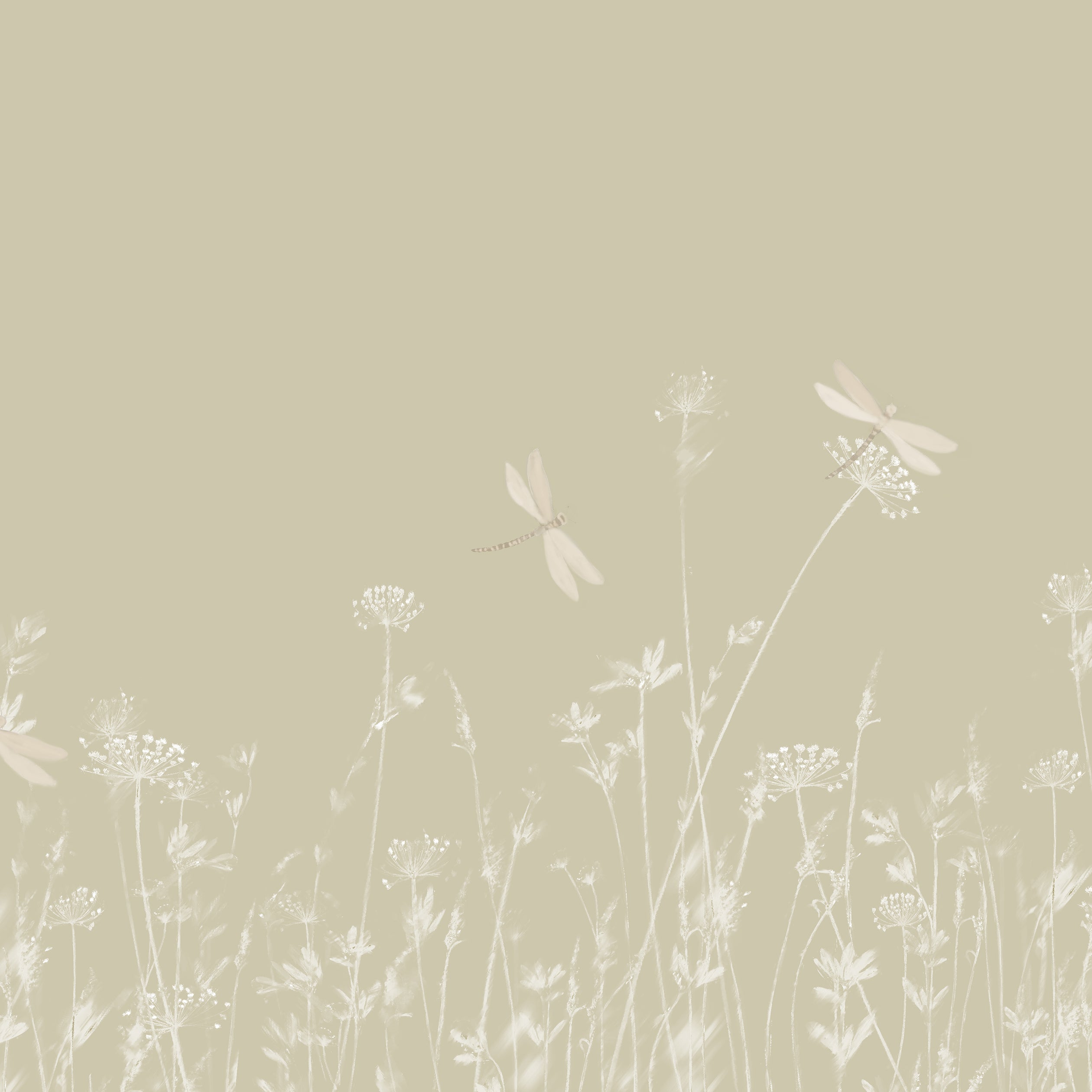 Dickinson 5 Panel mural in beige color - pattern number 9910 - by Armani Casa in the Inspired Moods collection