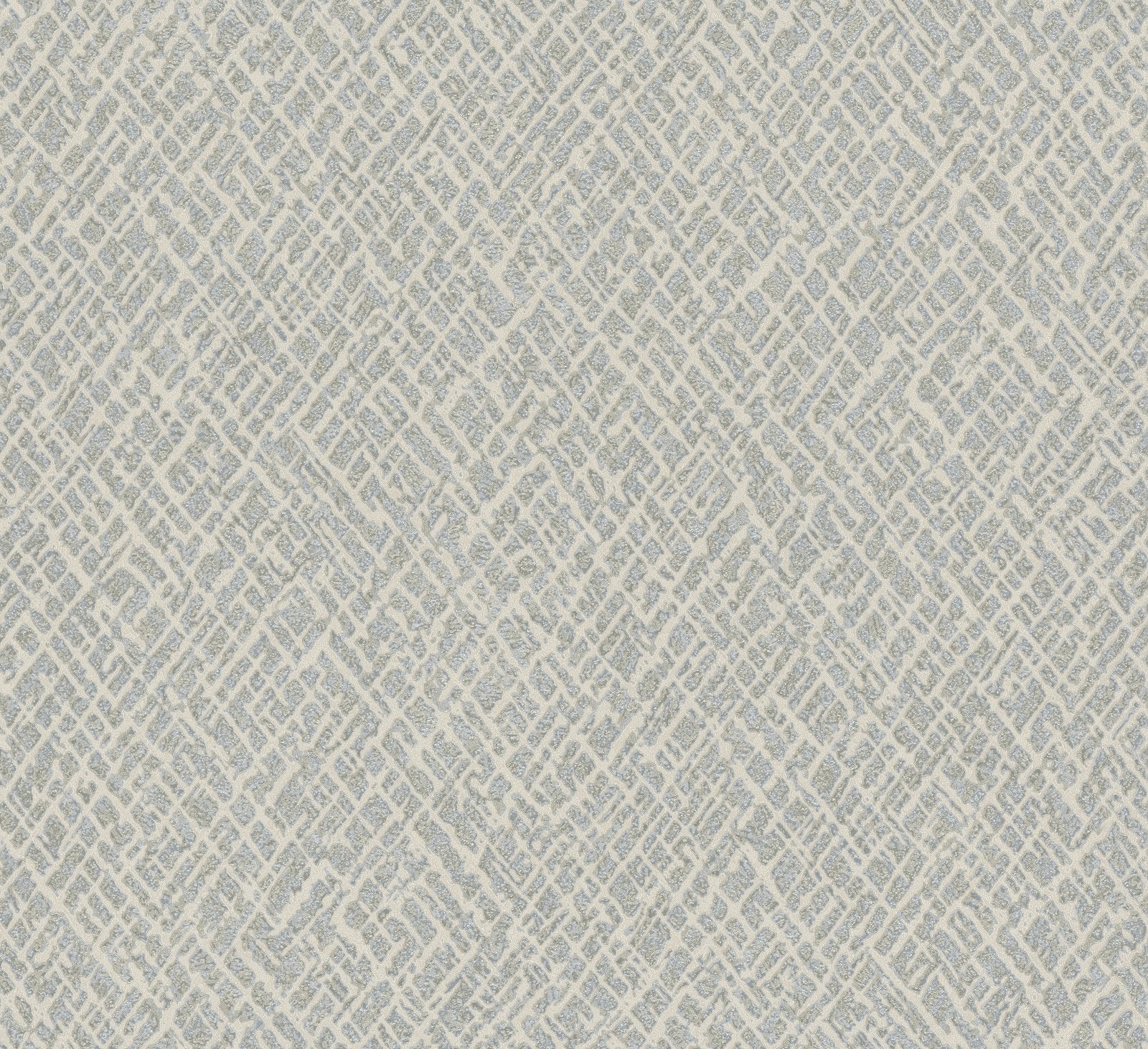 Crosshatch wallpaper in silver grey color - pattern number EA99127 - by Galerie in the Earth collection