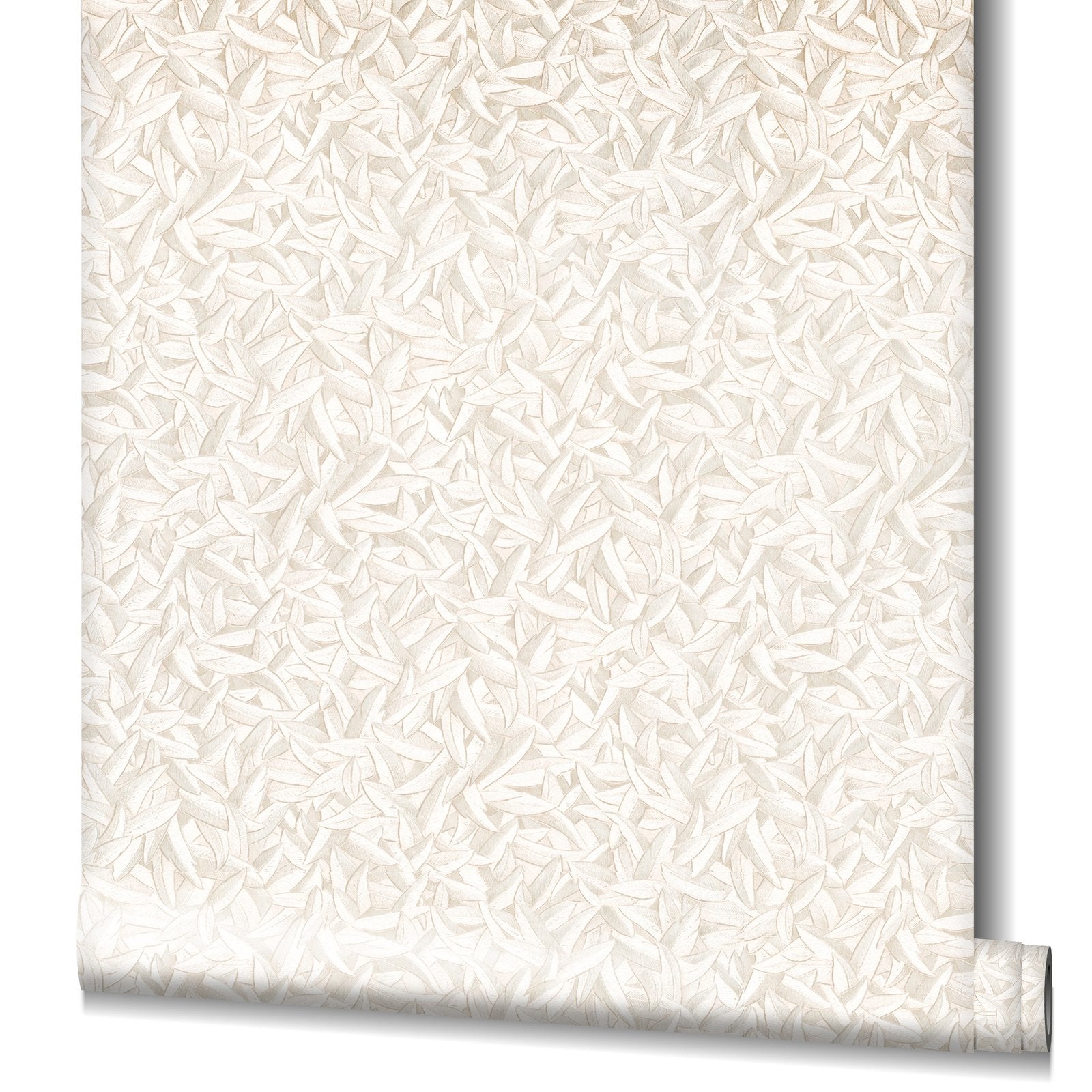 Leaves wallpaper in beige color - pattern number EA99135 - by Galerie in the Earth collection
