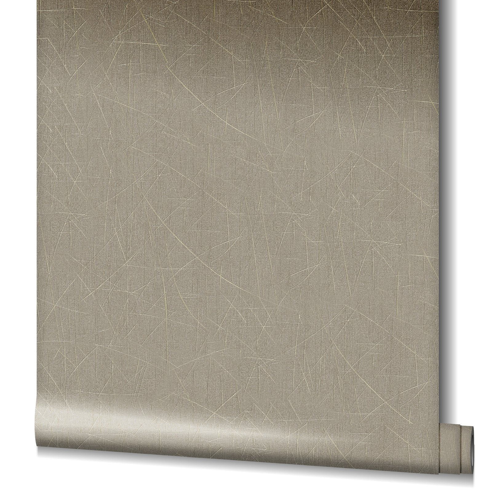 Scored wallpaper in bronze brown color - pattern number EA99143 - by Galerie in the Earth collection