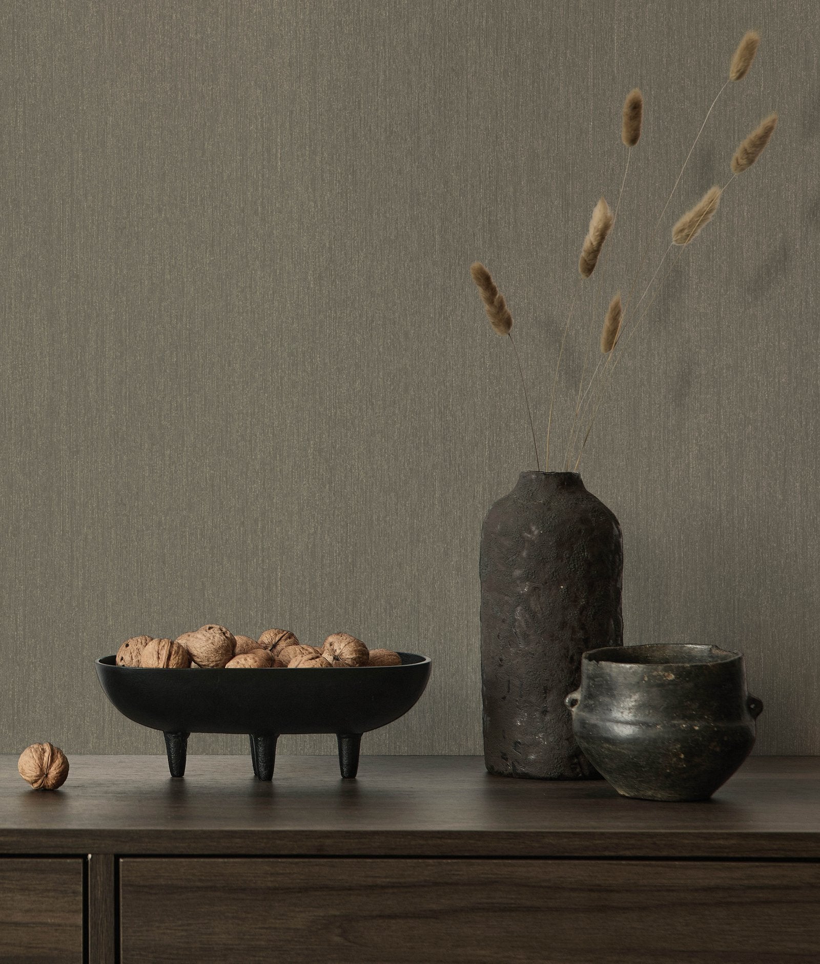 Streaks wallpaper in bronze brown color - pattern number EA99164 - by Galerie in the Earth collection