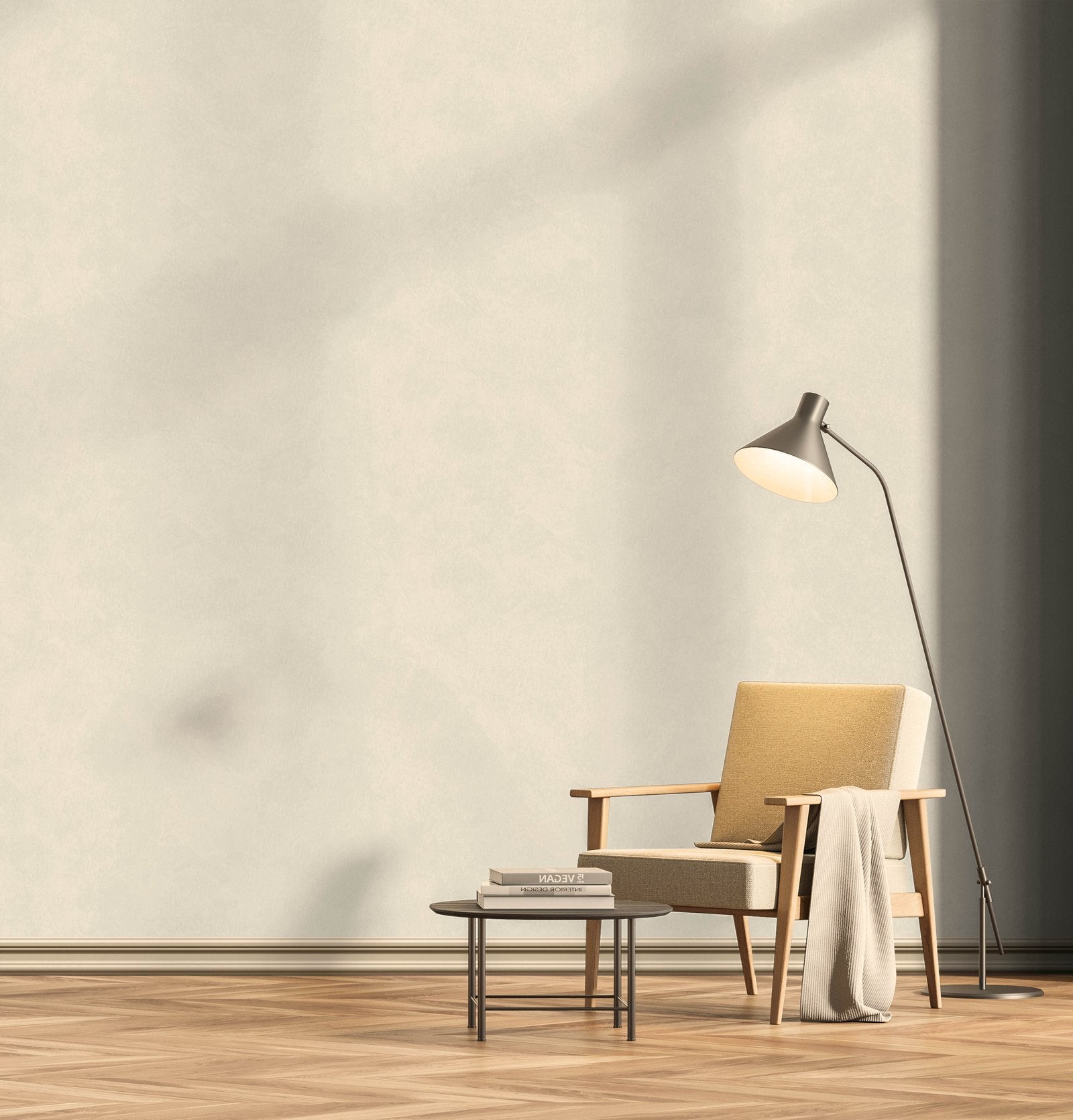 Parchment wallpaper in beige color - pattern number EA99175 - by Galerie in the Earth collection