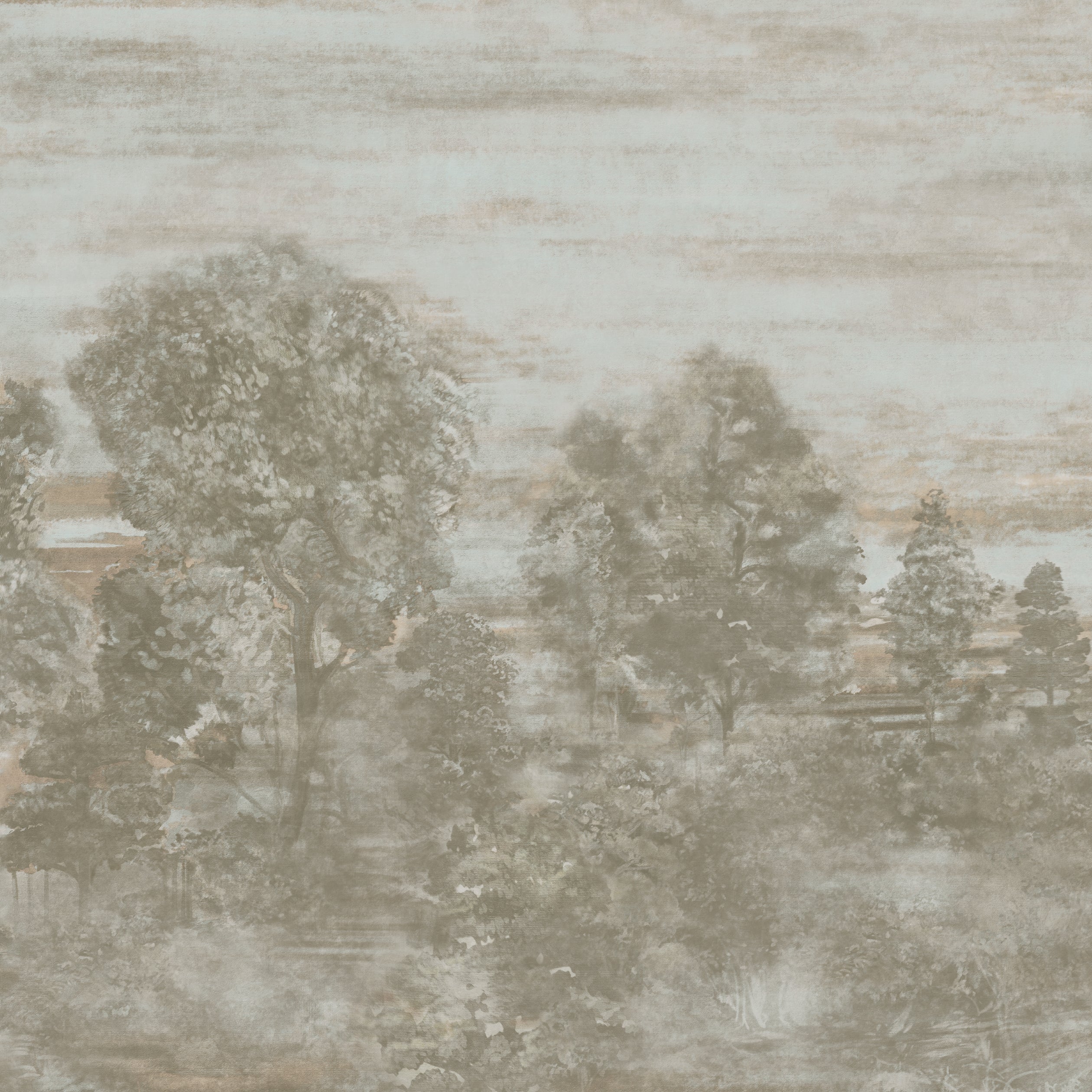 Shakespreare 3 Panel mural in brown color - pattern number 9931 - by Armani Casa in the Inspired Moods collection