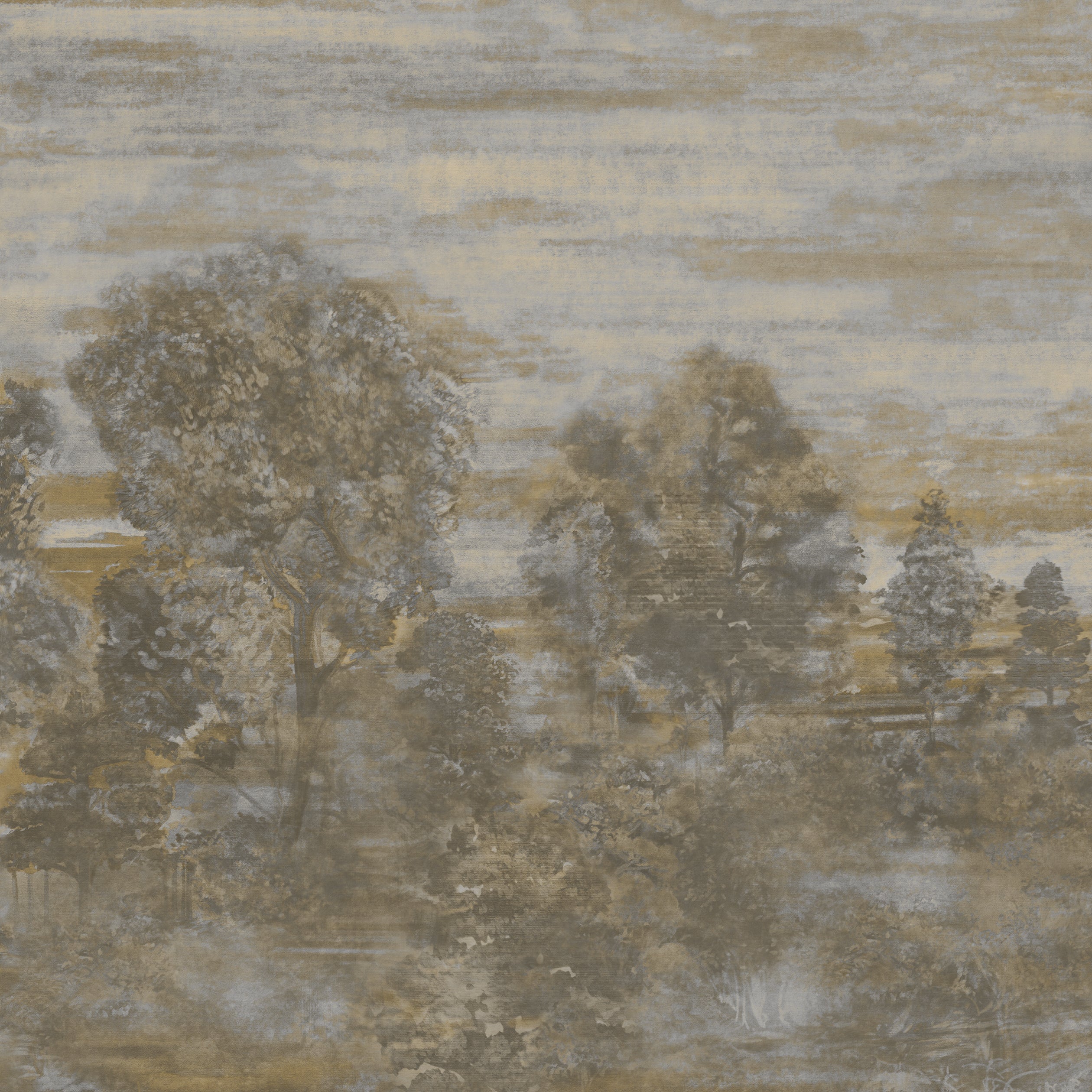 Shakespreare 3 Panel mural in grey color - pattern number 9934 - by Armani Casa in the Inspired Moods collection