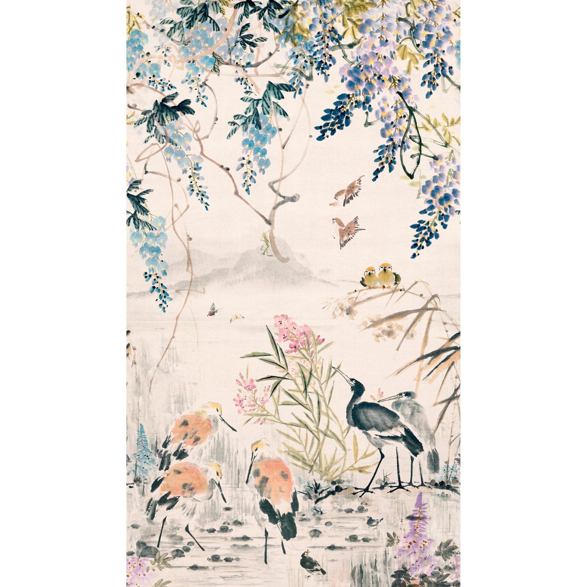 Photographic Motive 3 Panel Mural in multi-colored color - pattern number A52301 - by Grandeco in the Orom II collection