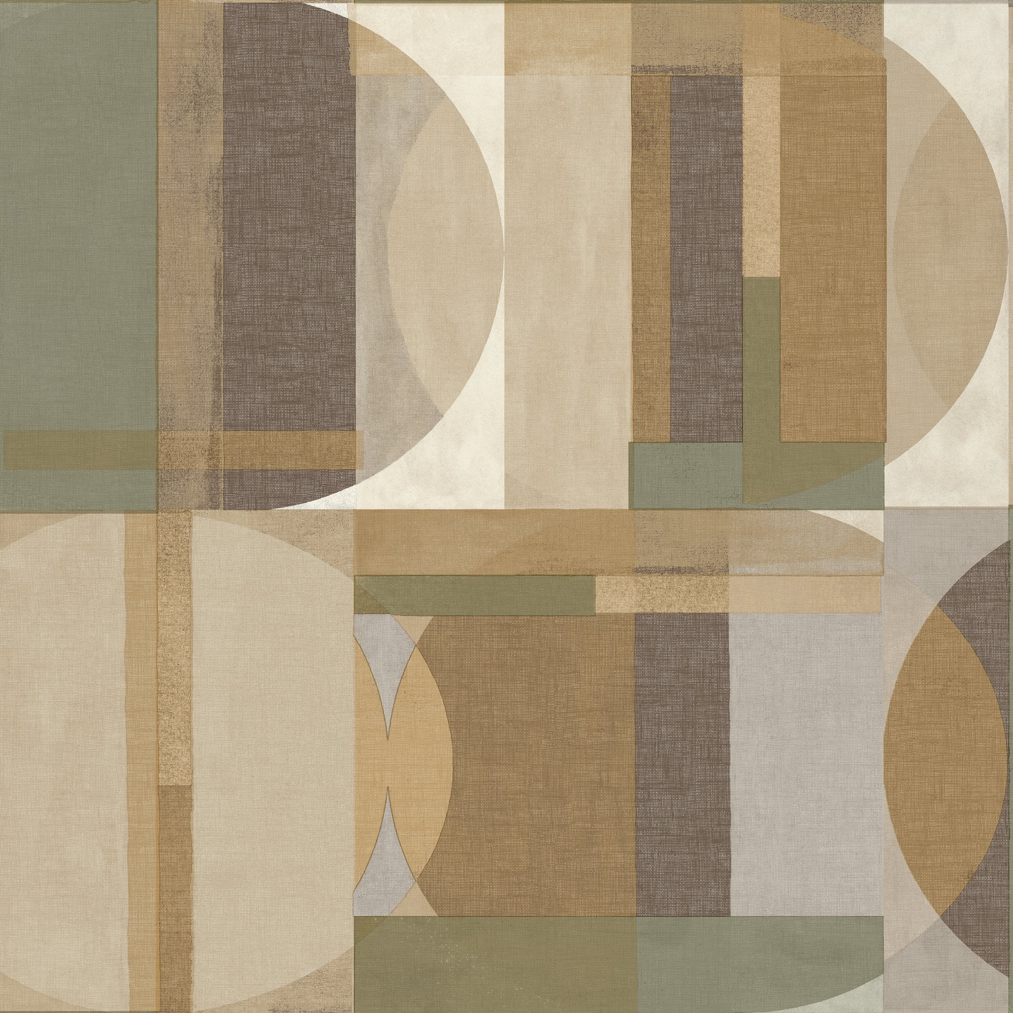Geometric Motives Wallpaper in green color - pattern number ARA64903 - by Grandeco in the Arcadia collection