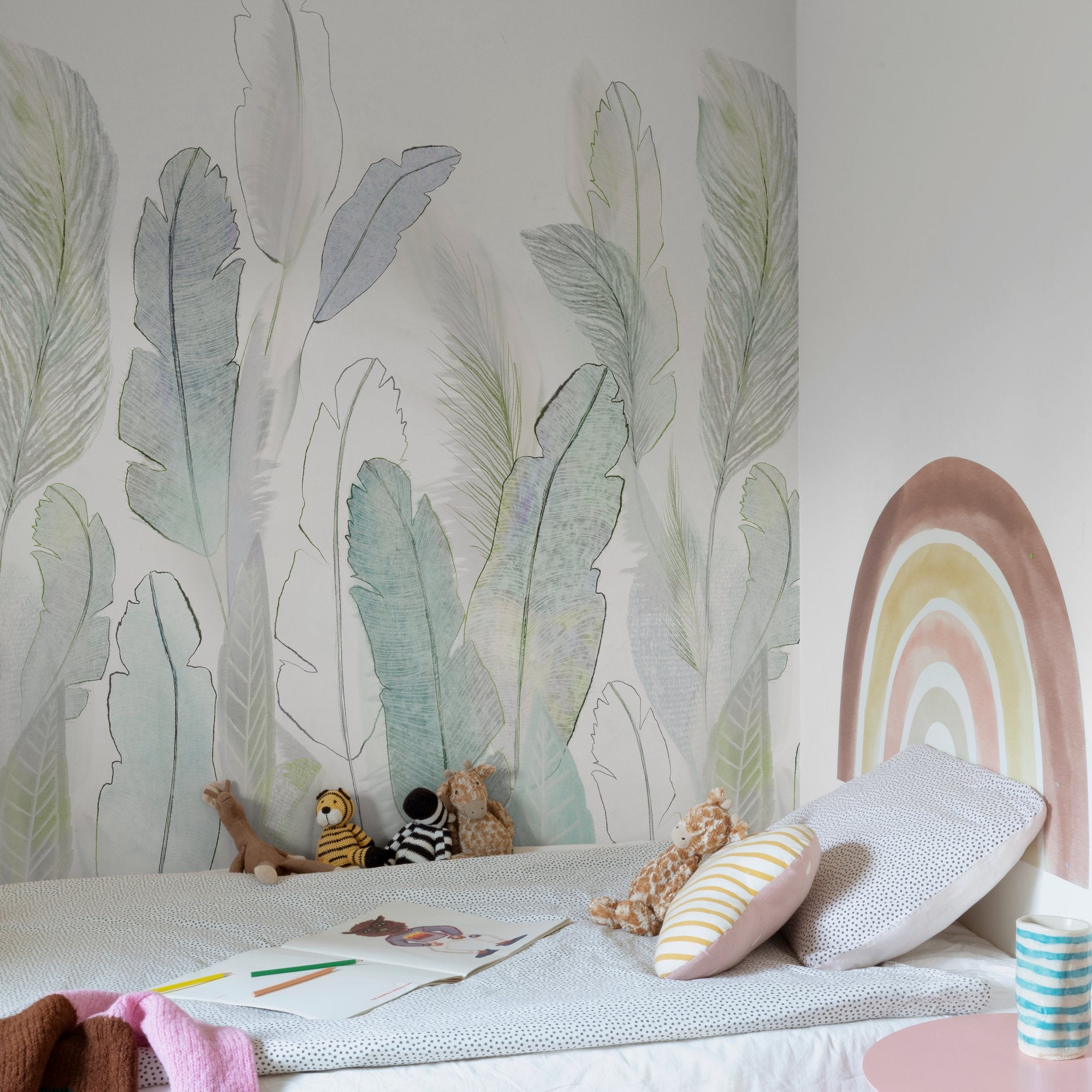 Photographic All-over Print 3 Panel Mural in multi-colored color - pattern number A73501 - by Grandeco in the Orom II collection