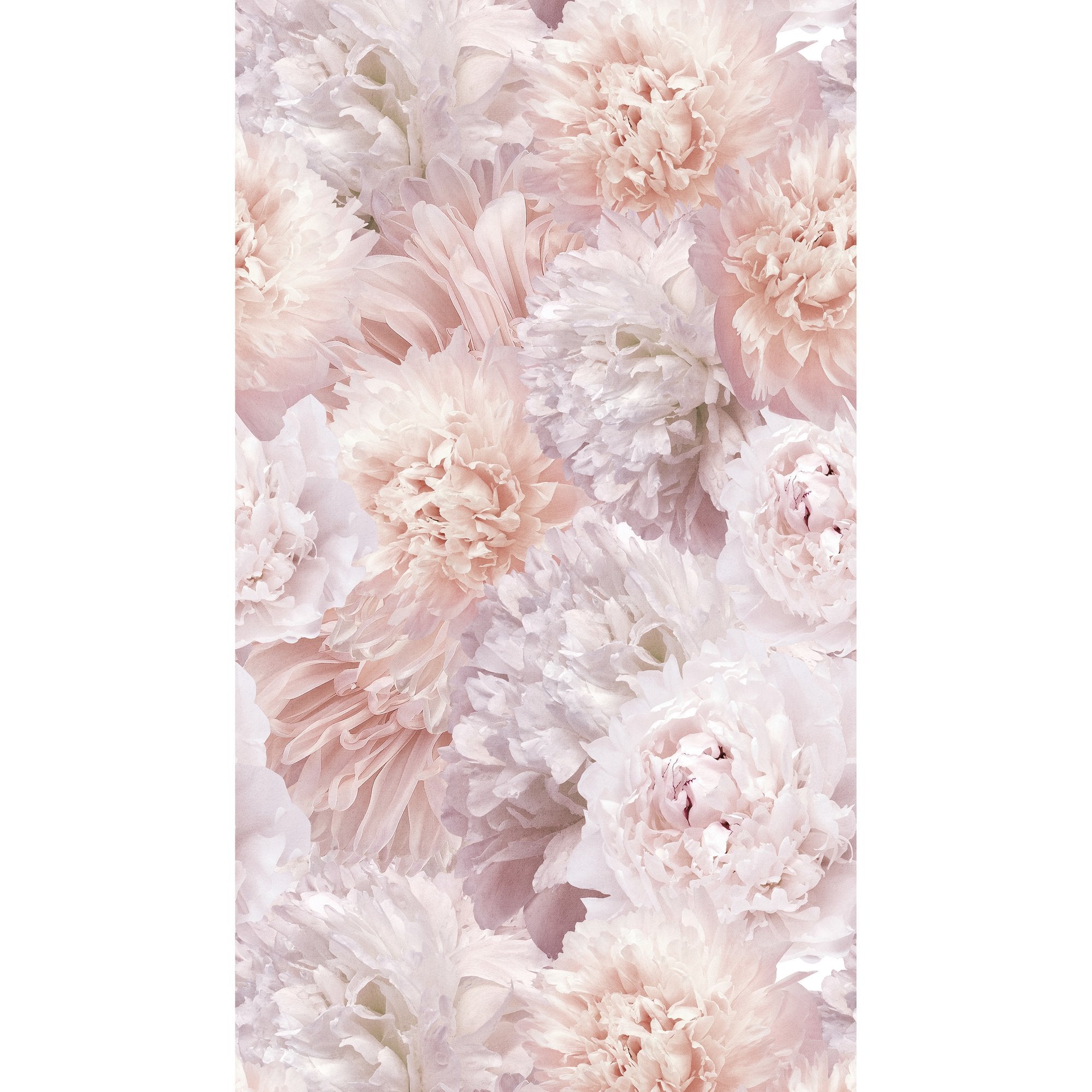 Classical Floral All-over 3 Panel Mural in pink color - pattern number A77501 - by Grandeco in the Orom II collection