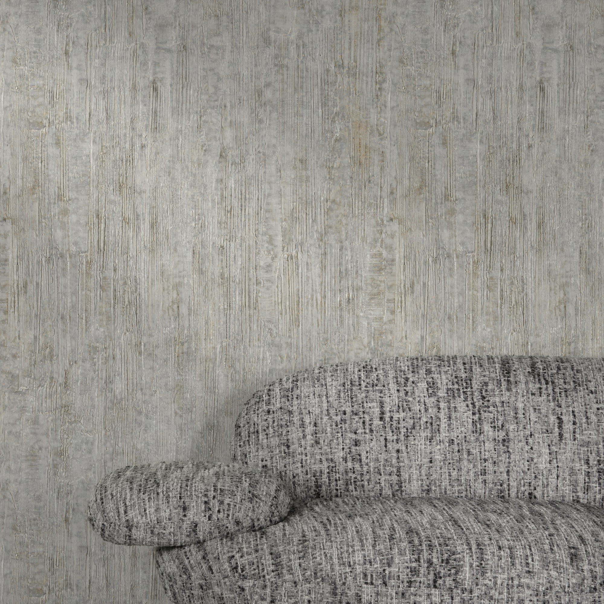 Concrete Plain Wallpaper in black color - pattern number A77804 - by Grandeco in the Textured Vibes collection