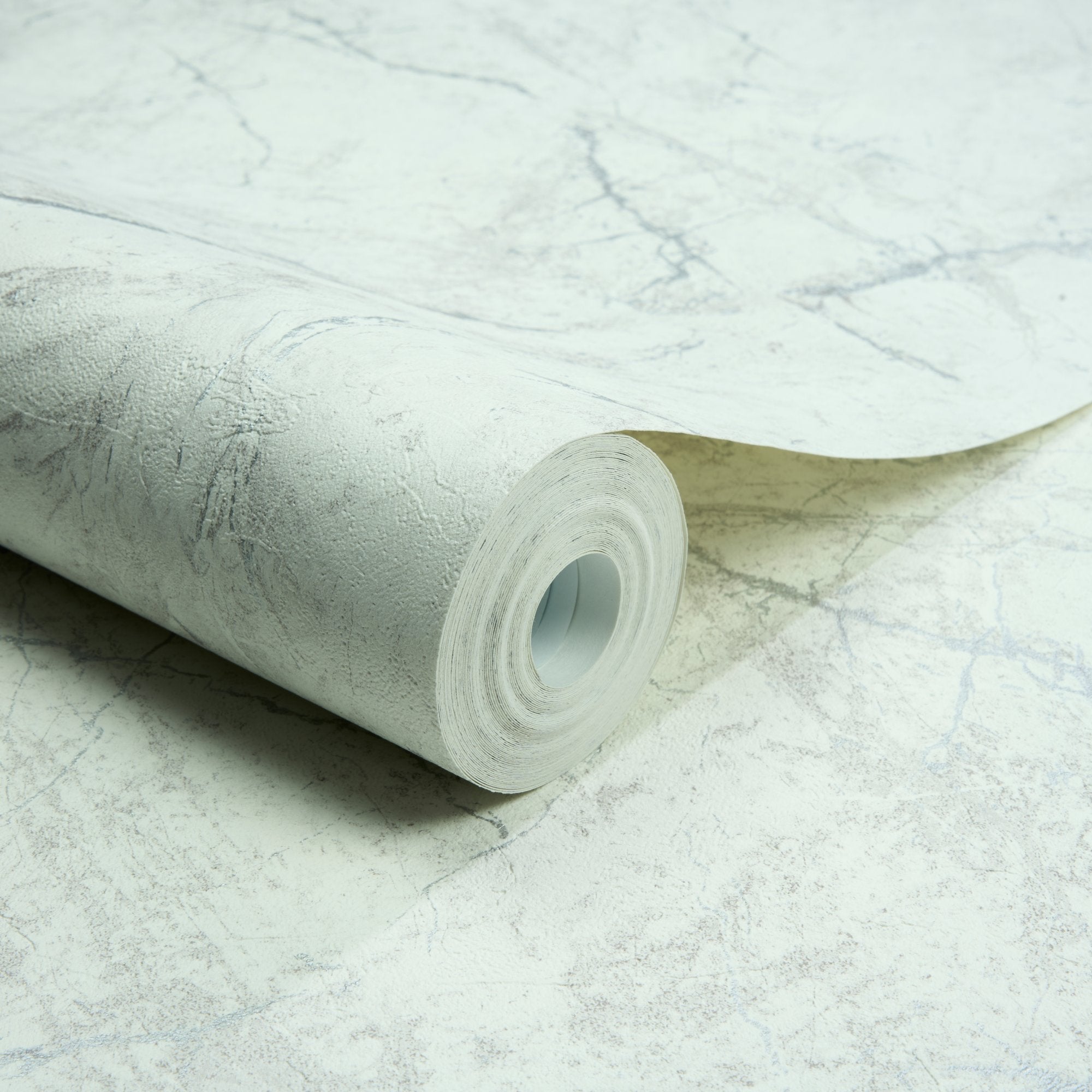 Marble Plain Wallpaper in white color - pattern number A78001 - by Grandeco in the Textured Vibes collection