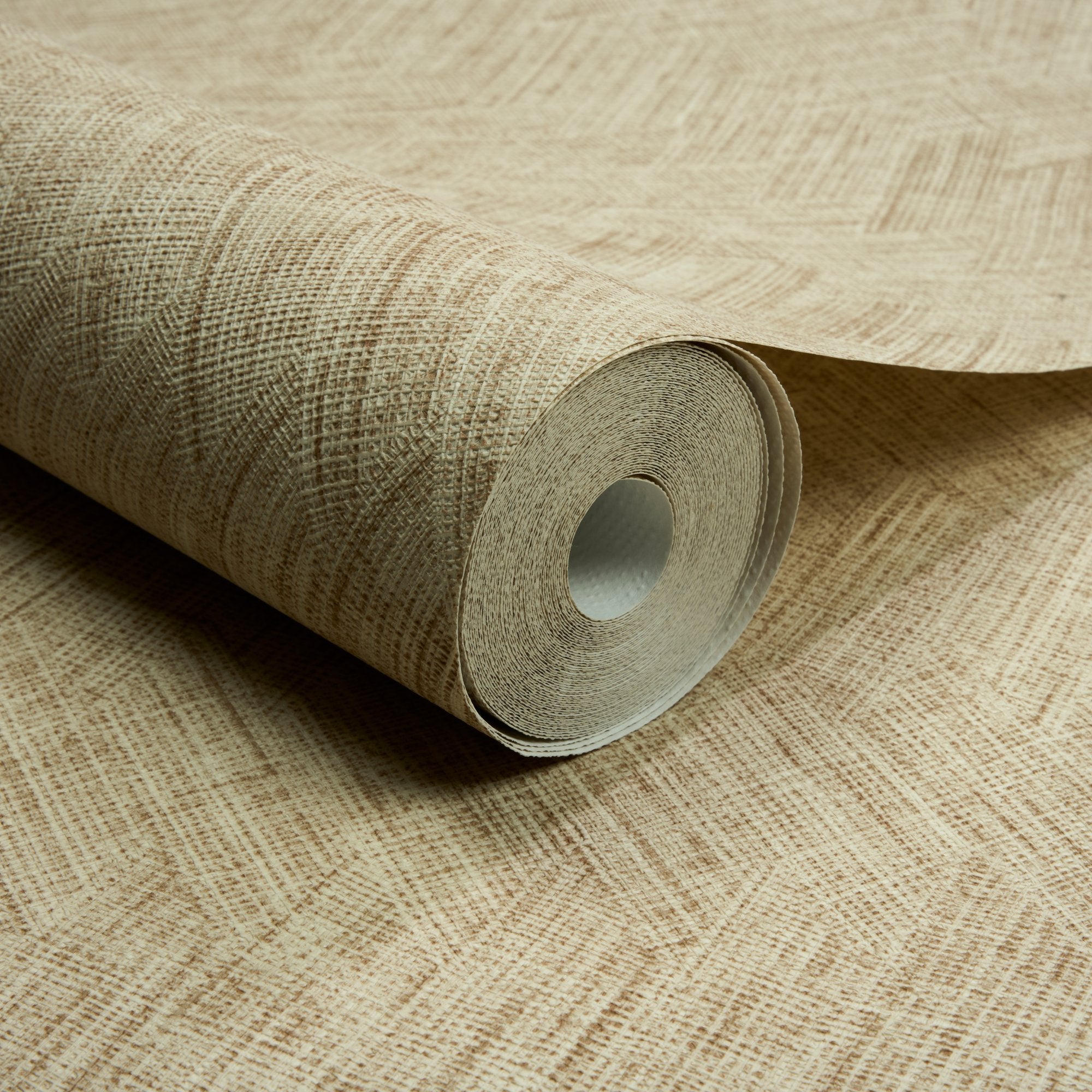 Textile Plain Wallpaper in beige color - pattern number A78303 - by Grandeco in the Textured Vibes collection