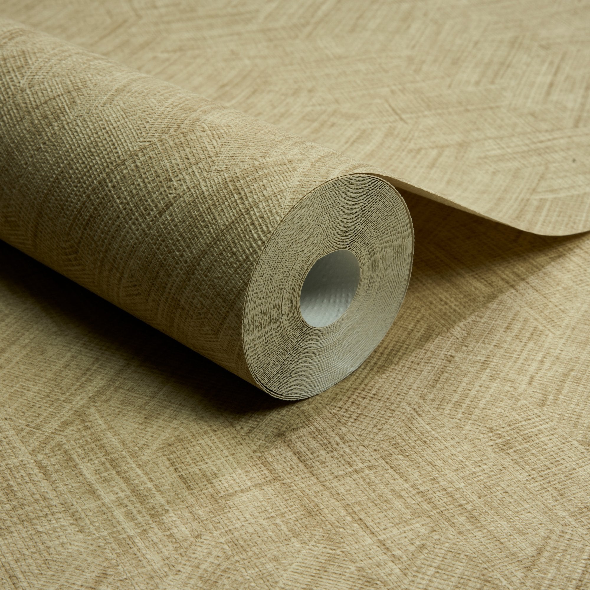 Textile Plain Wallpaper in green color - pattern number A78306 - by Grandeco in the Textured Vibes collection