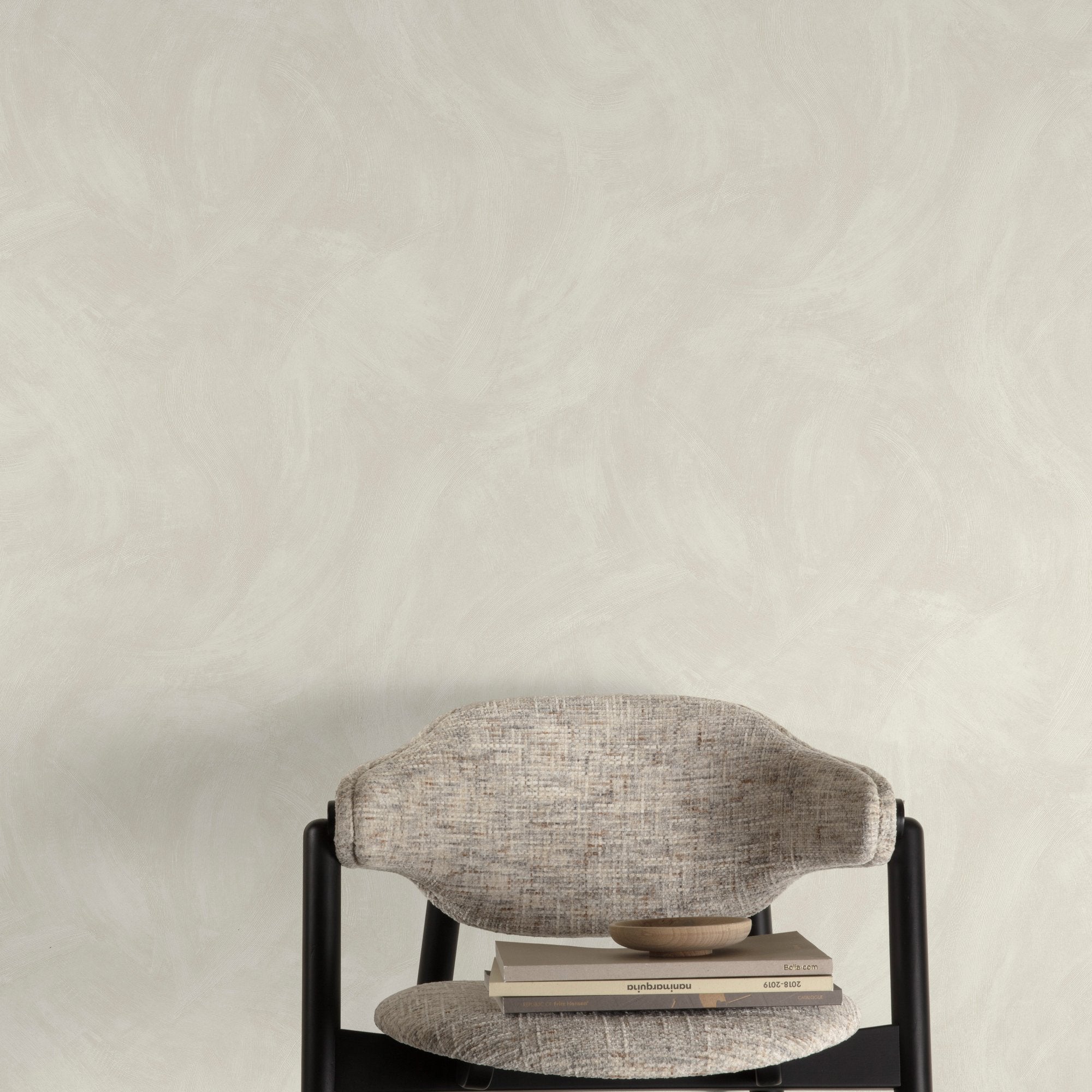 Authentic Plaster Plain Wallpaper in cream color - pattern number A78702 - by Grandeco in the Textured Vibes collection