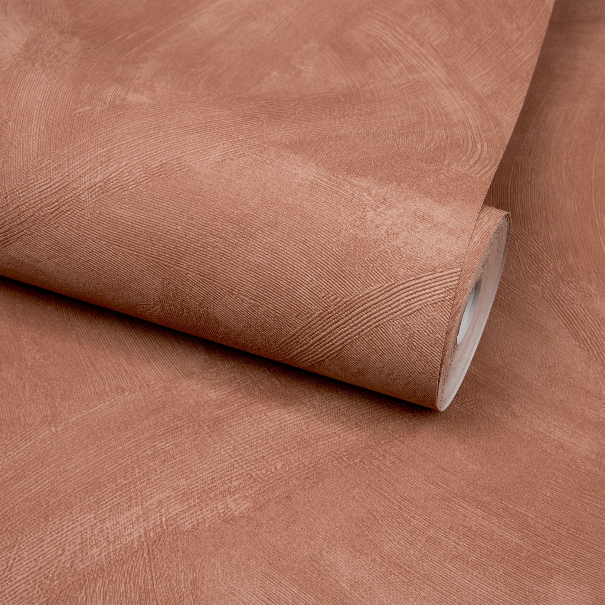 Authentic Plaster Plain Wallpaper in brown color - pattern number A78706 - by Grandeco in the Textured Vibes collection
