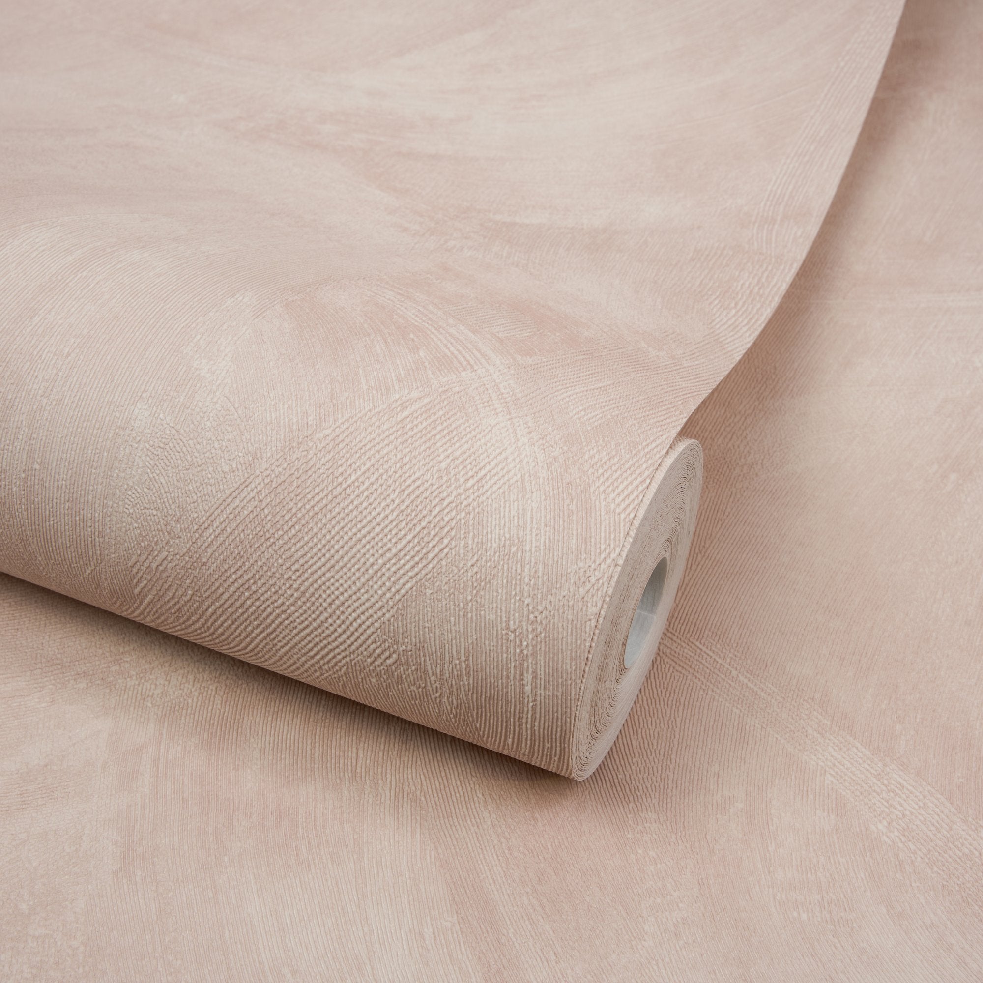 Authentic Plaster Plain Wallpaper in pink color - pattern number A78712 - by Grandeco in the Textured Vibes collection