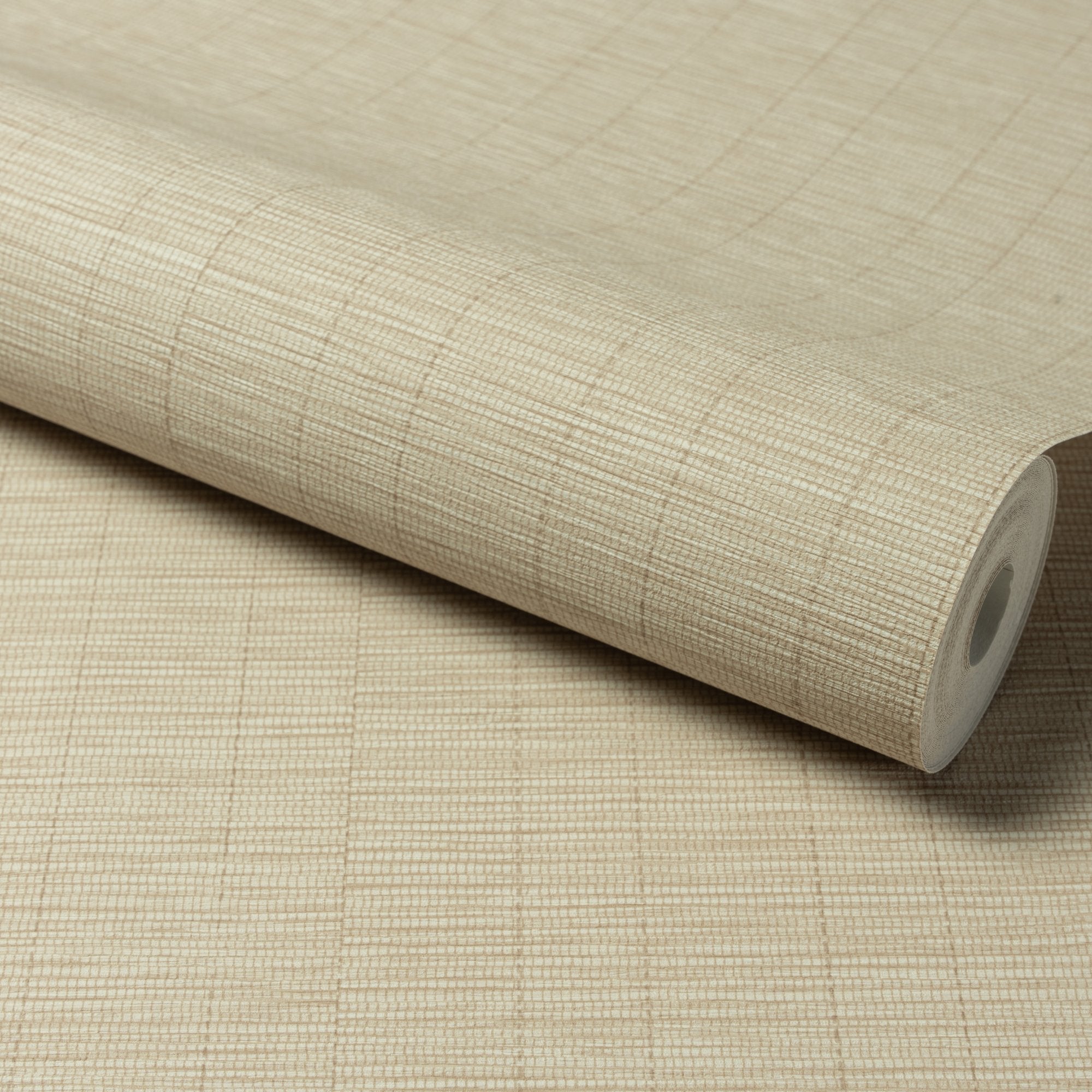 Textile Plain Wallpaper in beige color - pattern number A80301 - by Grandeco in the Structured Walls collection