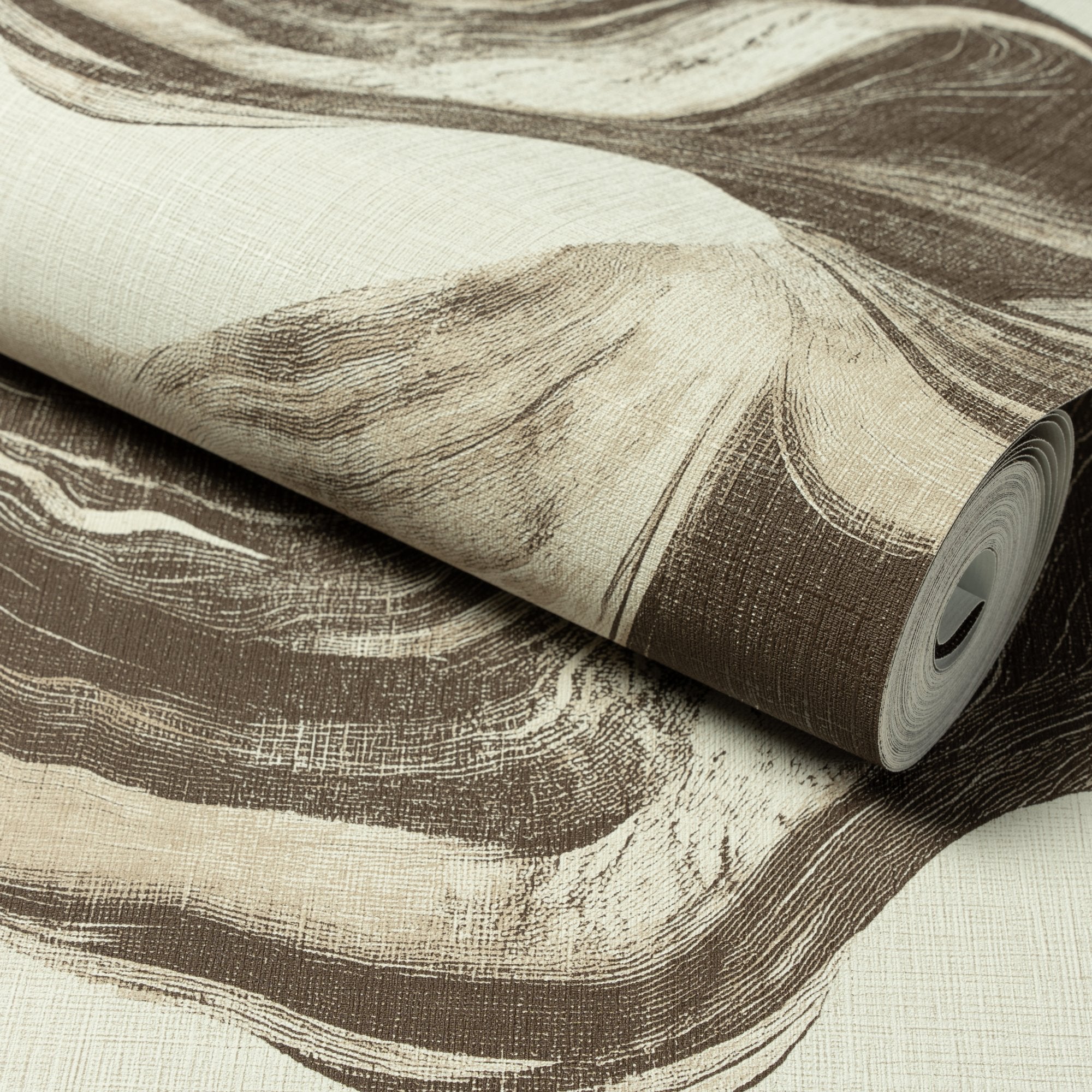 Geometric All-over Wallpaper in brown color - pattern number A85103 - by Grandeco in the Structured Walls collection