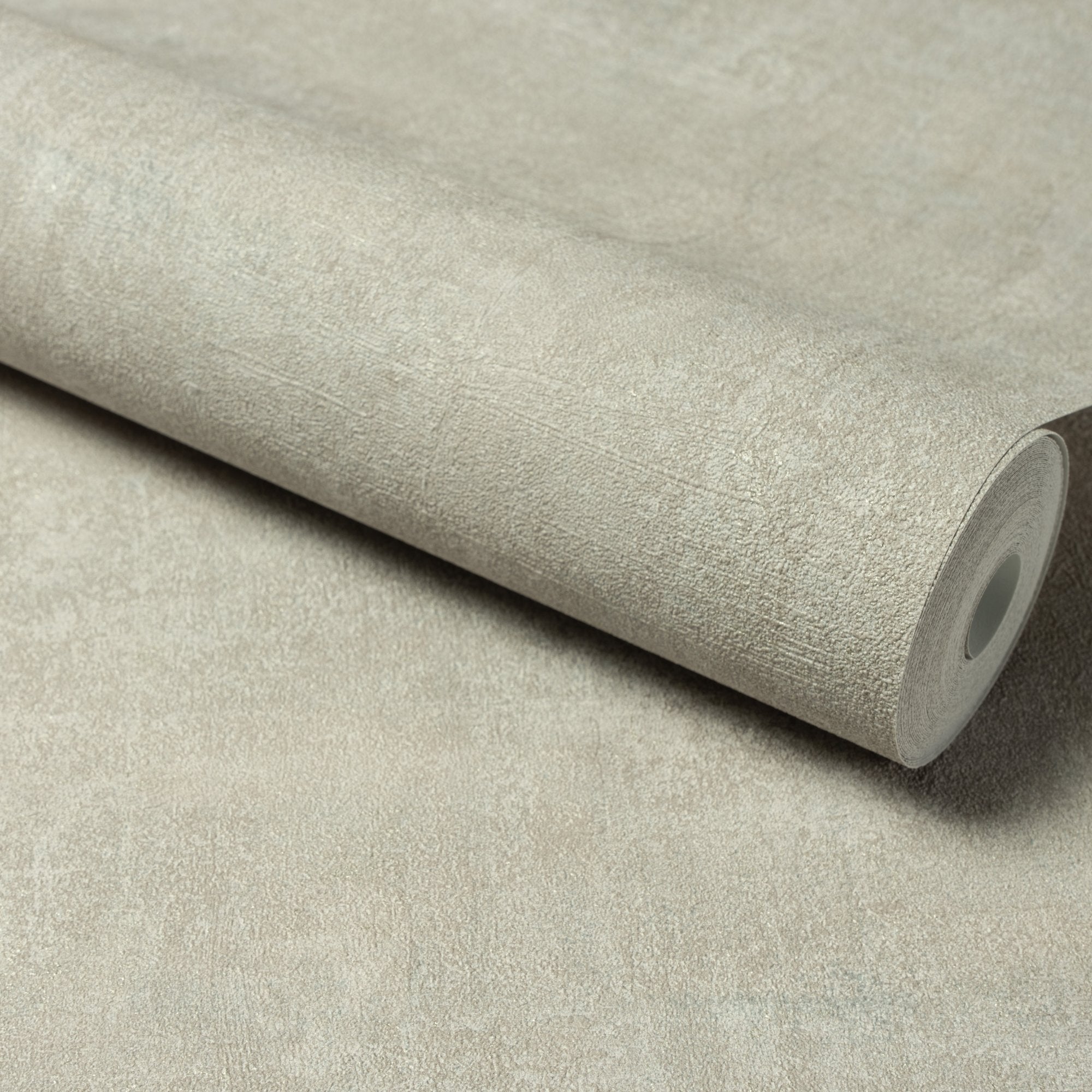 Authentic Plaster Plain Wallpaper in grey color - pattern number A85403 - by Grandeco in the Structured Walls collection