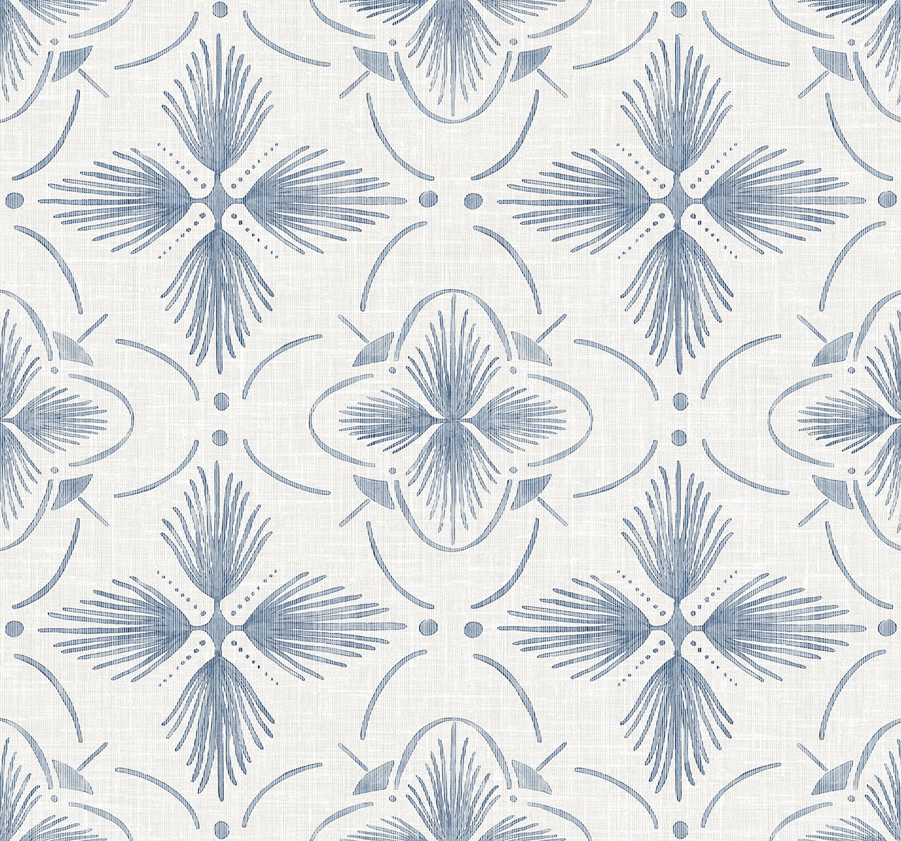 Sari Wallpaper in blue color - pattern number AG60402 - by Seabrook in the Bali Tropical collection
