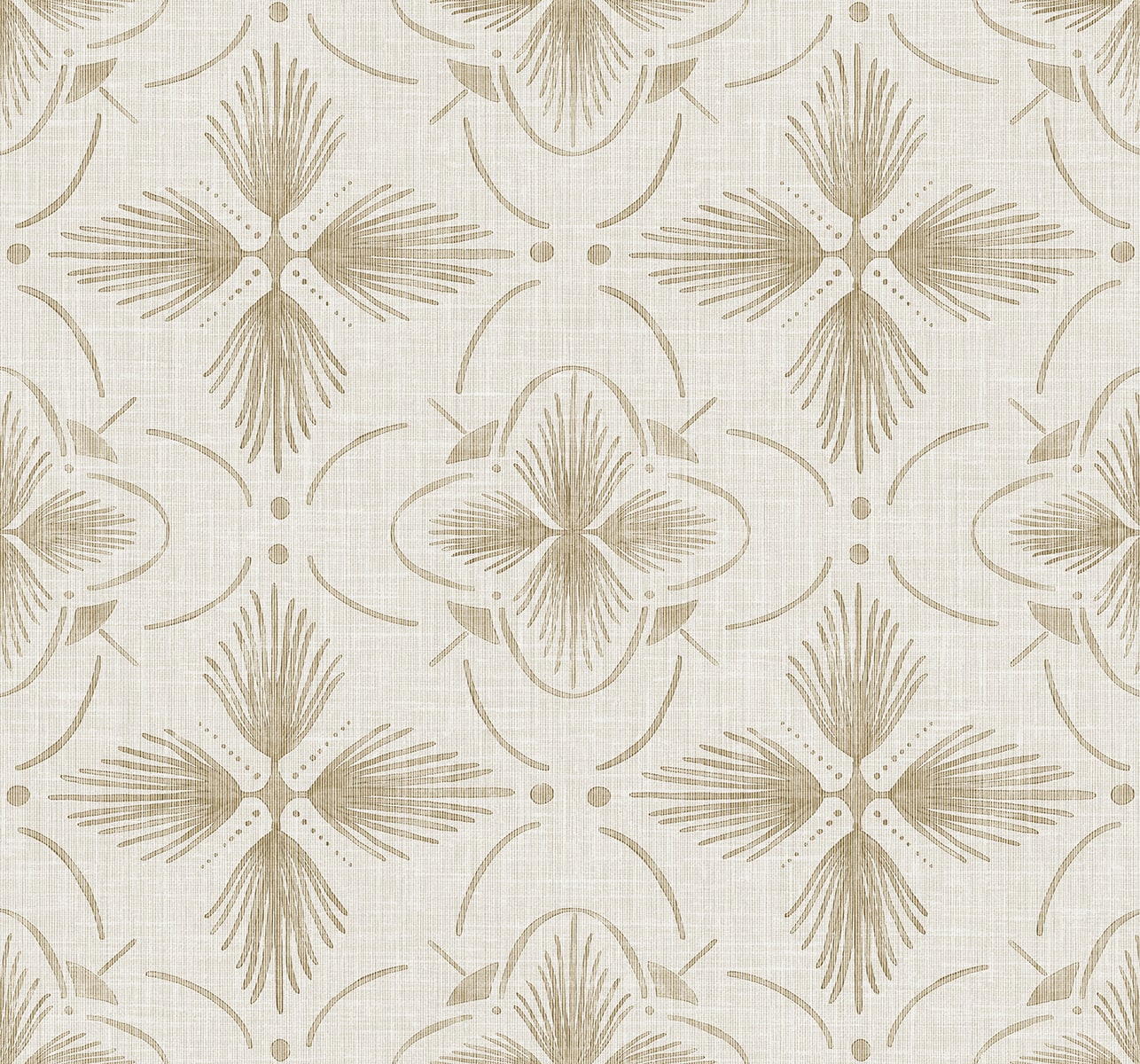 Sari Wallpaper in hint of sun color - pattern number AG60405 - by Seabrook in the Bali Tropical collection