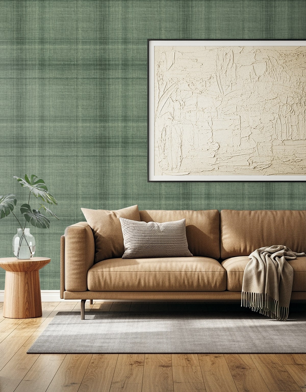 Oasis Wallpaper in grass color - pattern number AG60504 - by Seabrook in the Bali Tropical collection