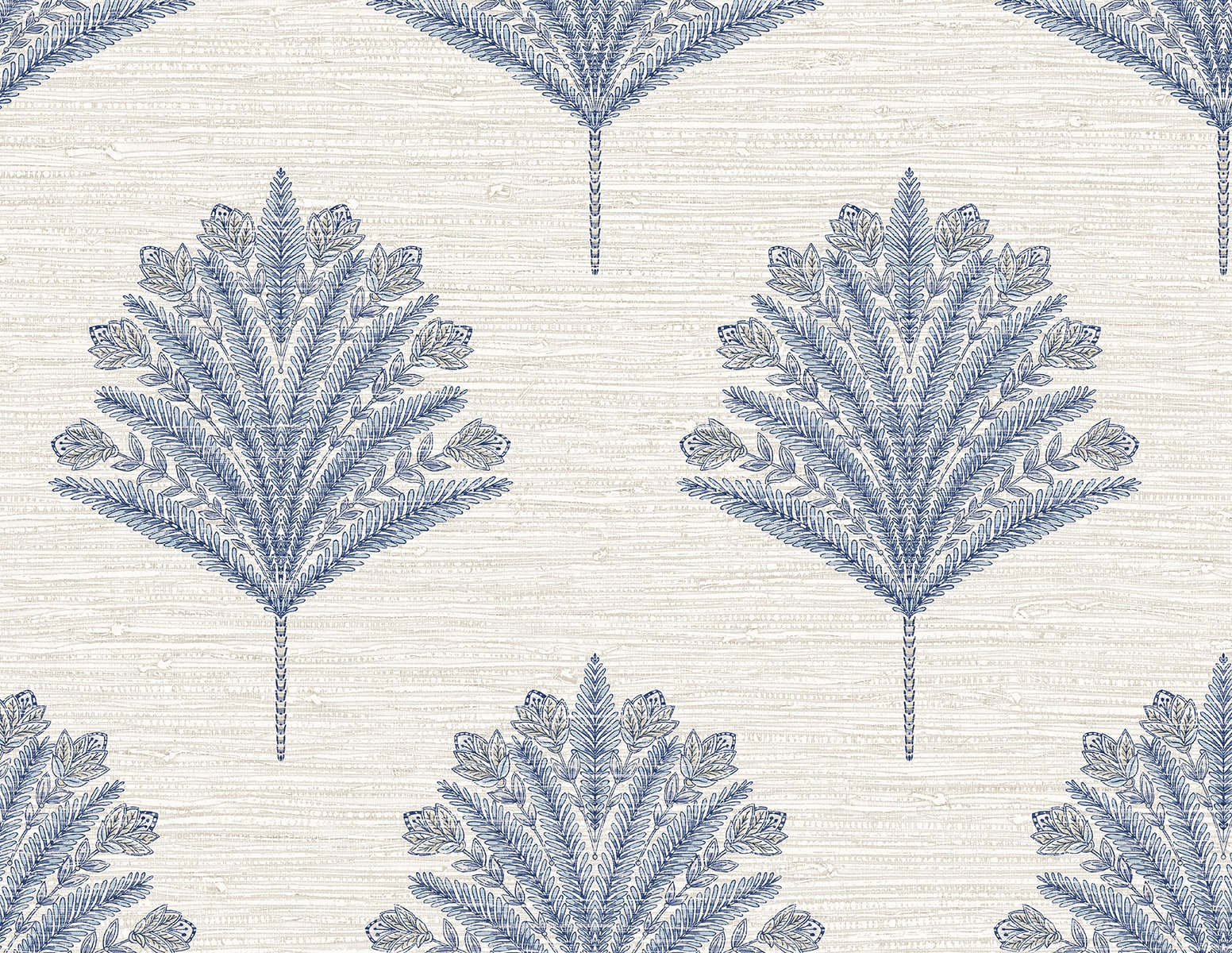Harta Wallpaper in inky color - pattern number AG61902 - by Seabrook in the Bali Tropical collection