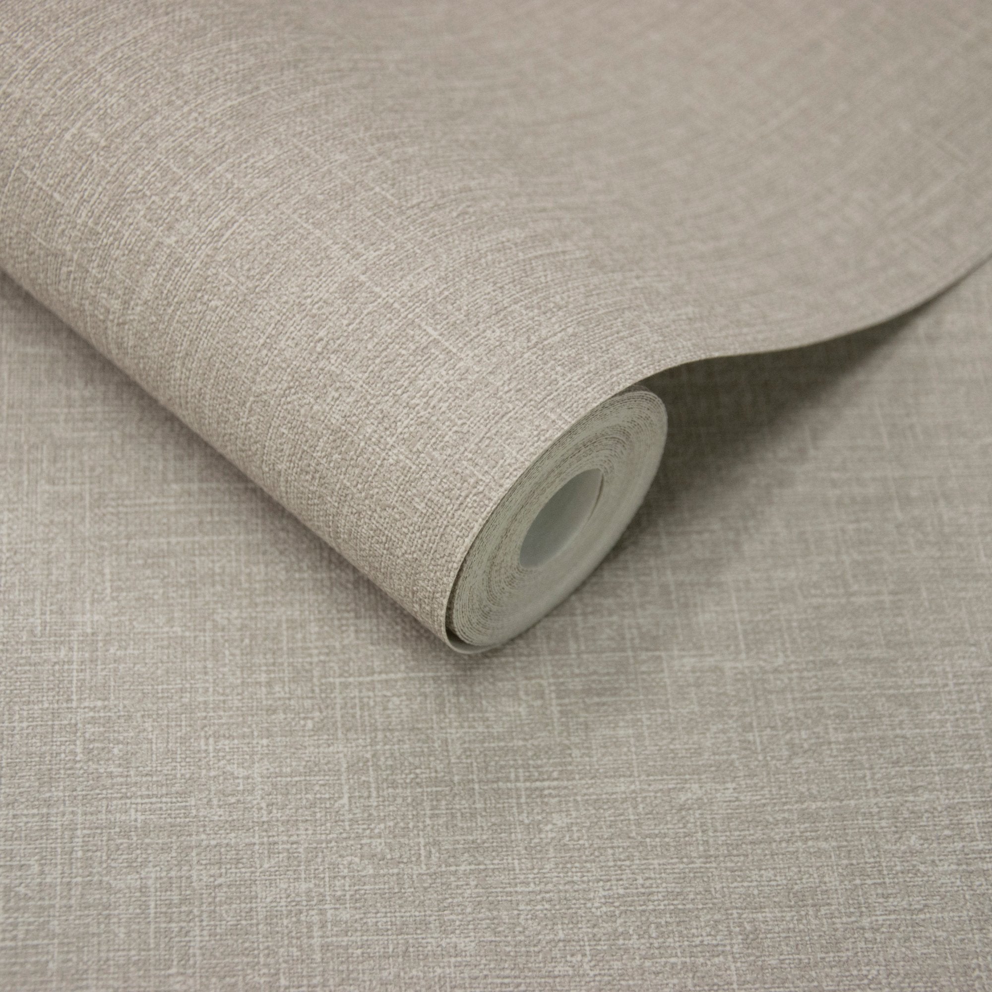 Textile Plain Wallpaper in beige color - pattern number AT1012 - by Grandeco in the Atmosphere collection