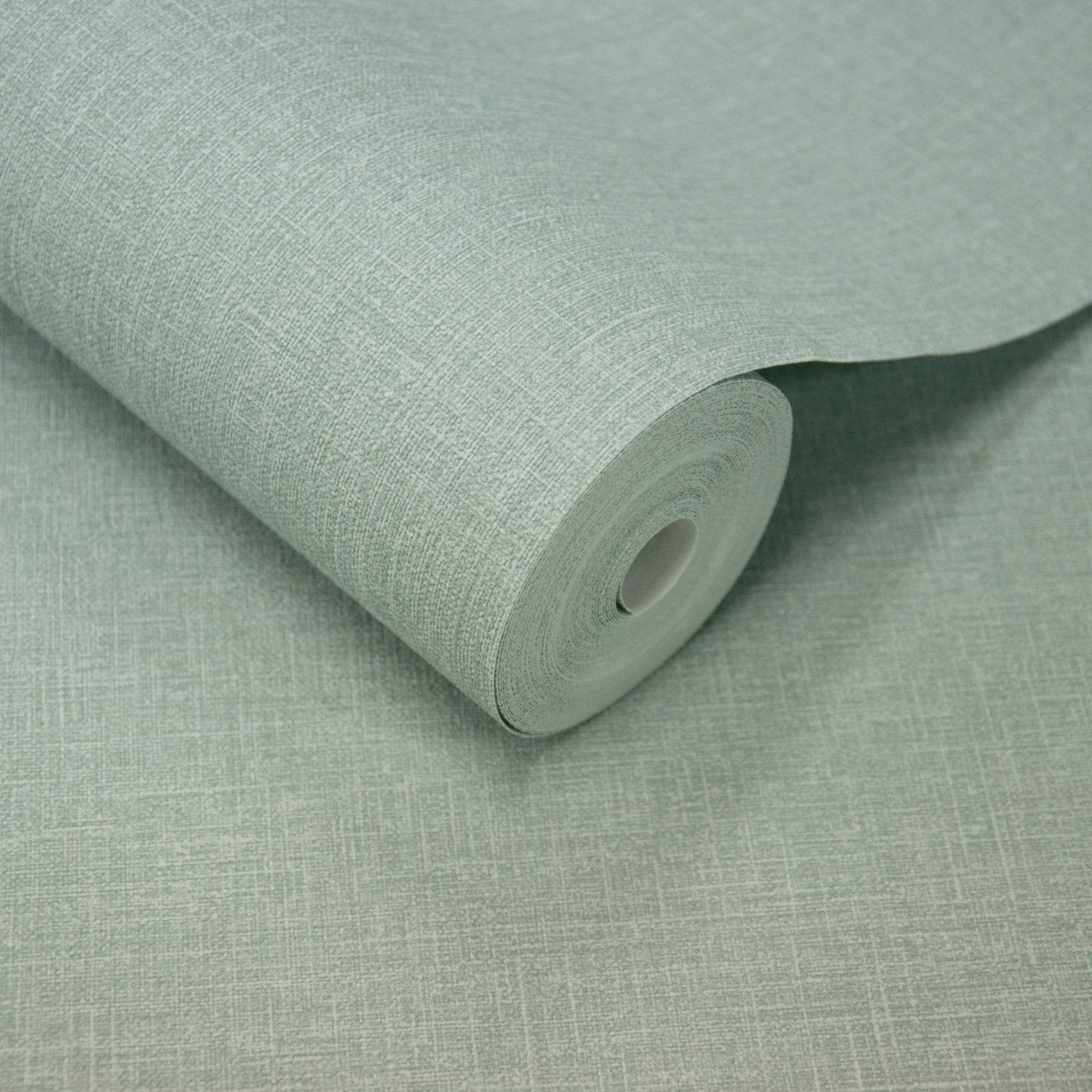 Textile Plain Wallpaper in blue color - pattern number AT1029 - by Grandeco in the Atmosphere collection