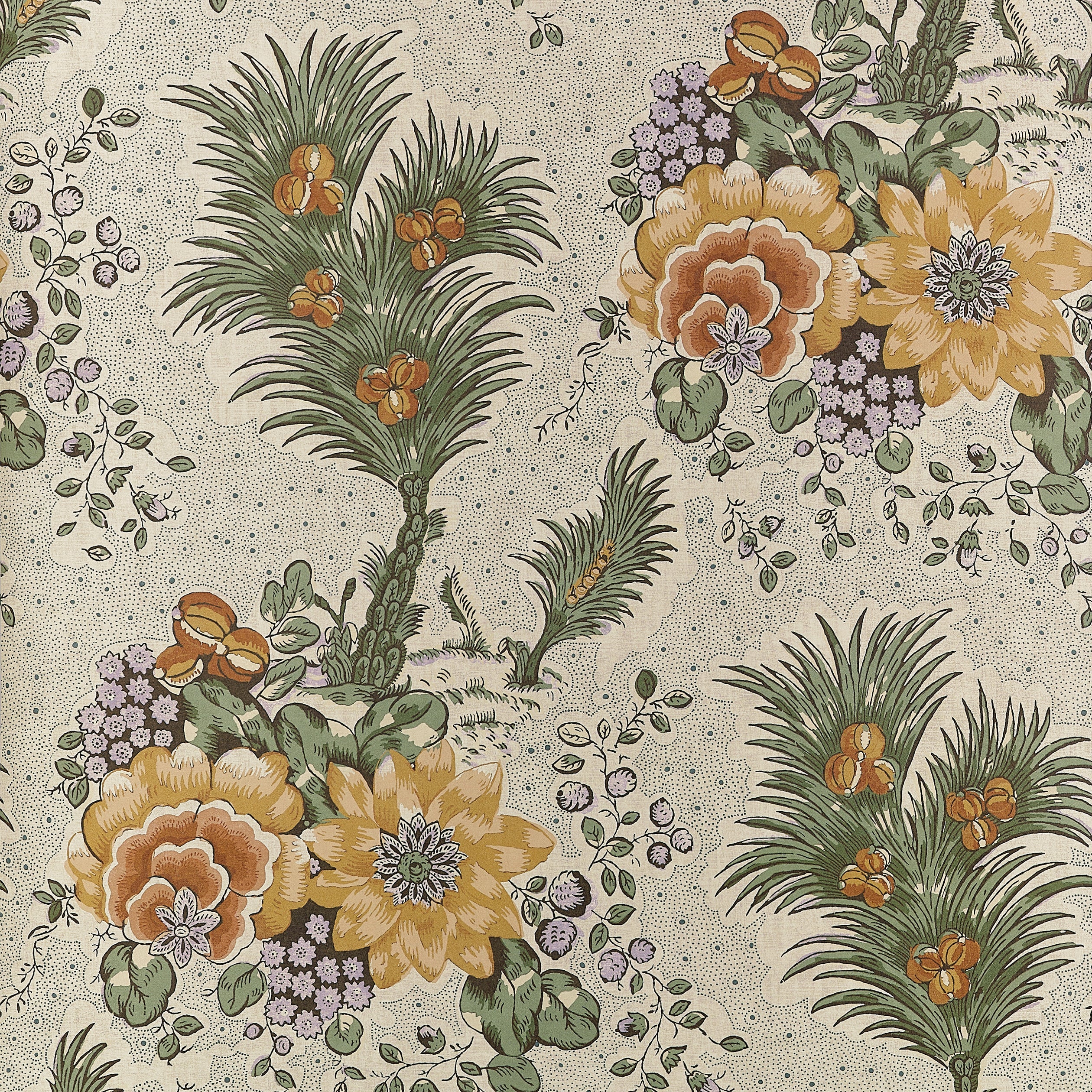 Drexel Hill Wallpaper in gold color - pattern number AT10713 - by Thibaut in the Clermont collection