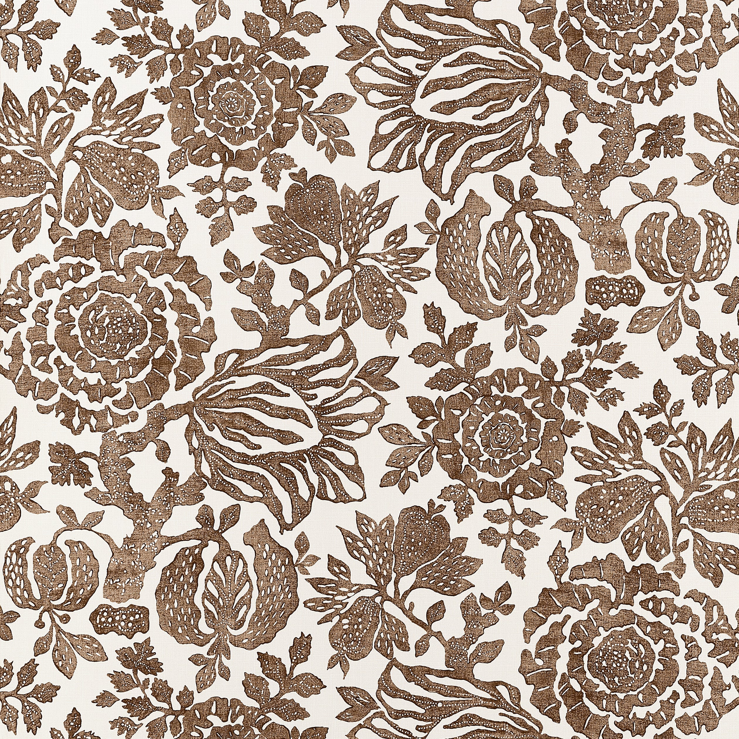 Sigourney Wallpaper in brown color - pattern number AT10732 - by Thibaut in the Clermont collection