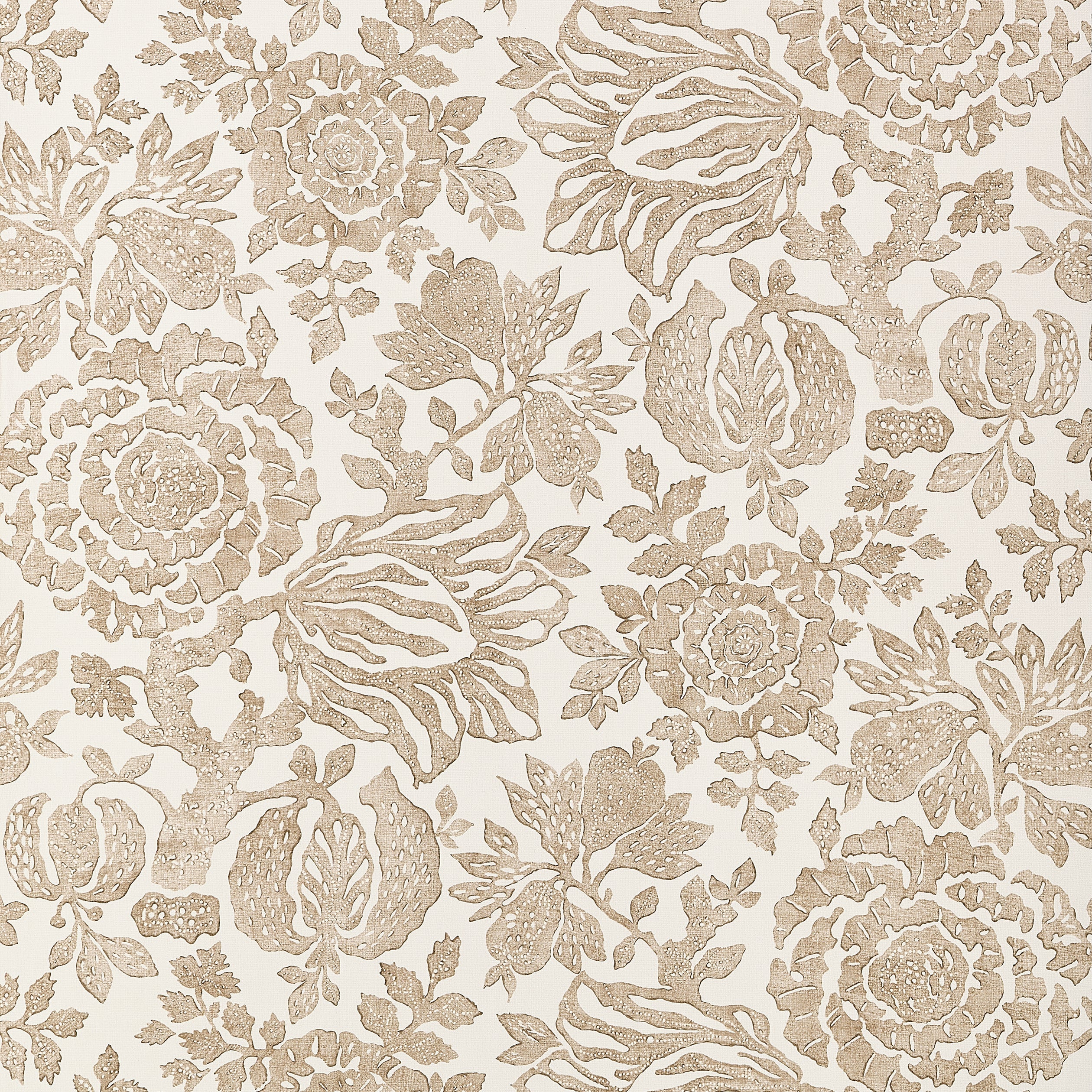 Sigourney Wallpaper in beige color - pattern number AT10735 - by Thibaut in the Clermont collection