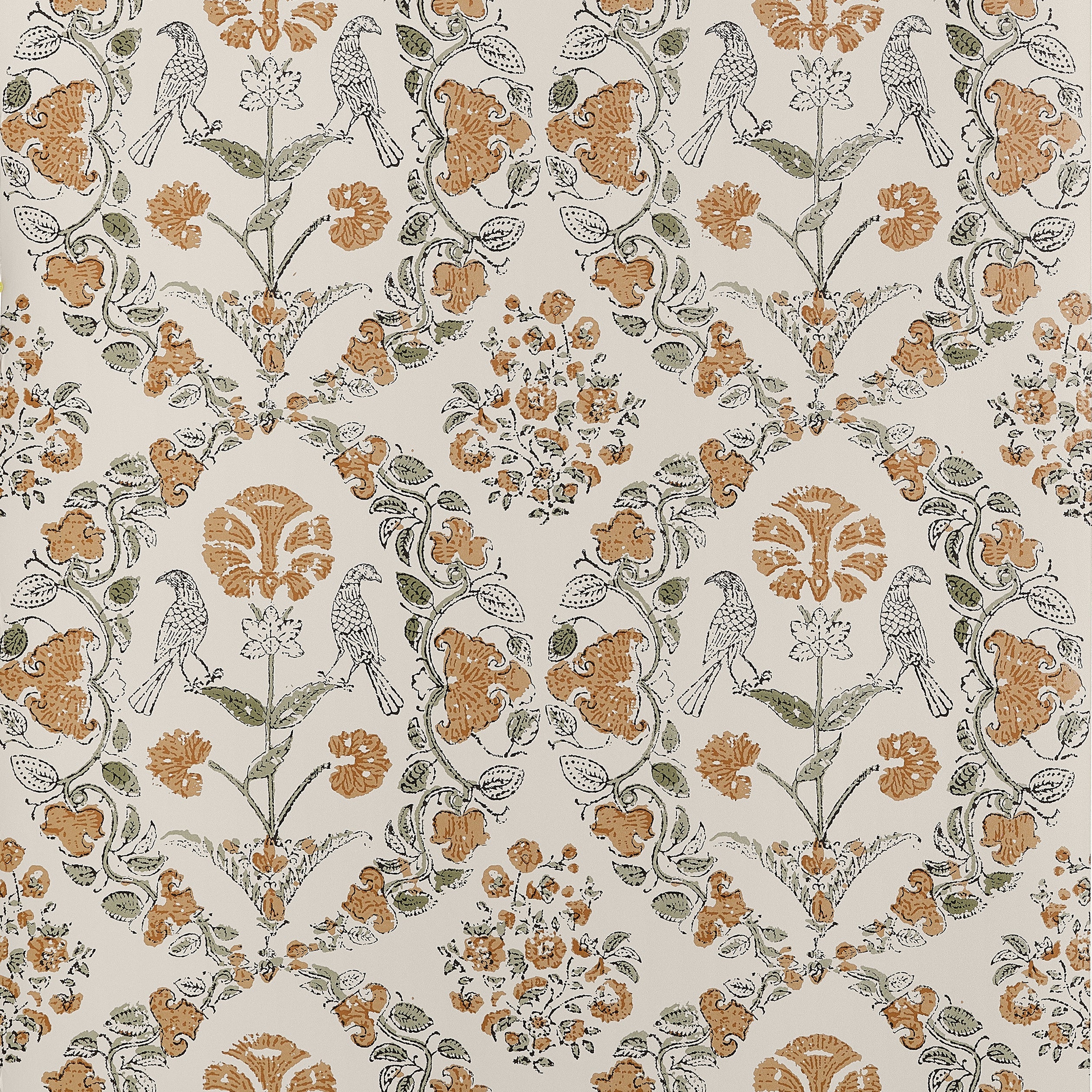 Paloma Wallpaper in gold color - pattern number AT10737 - by Thibaut in the Clermont collection