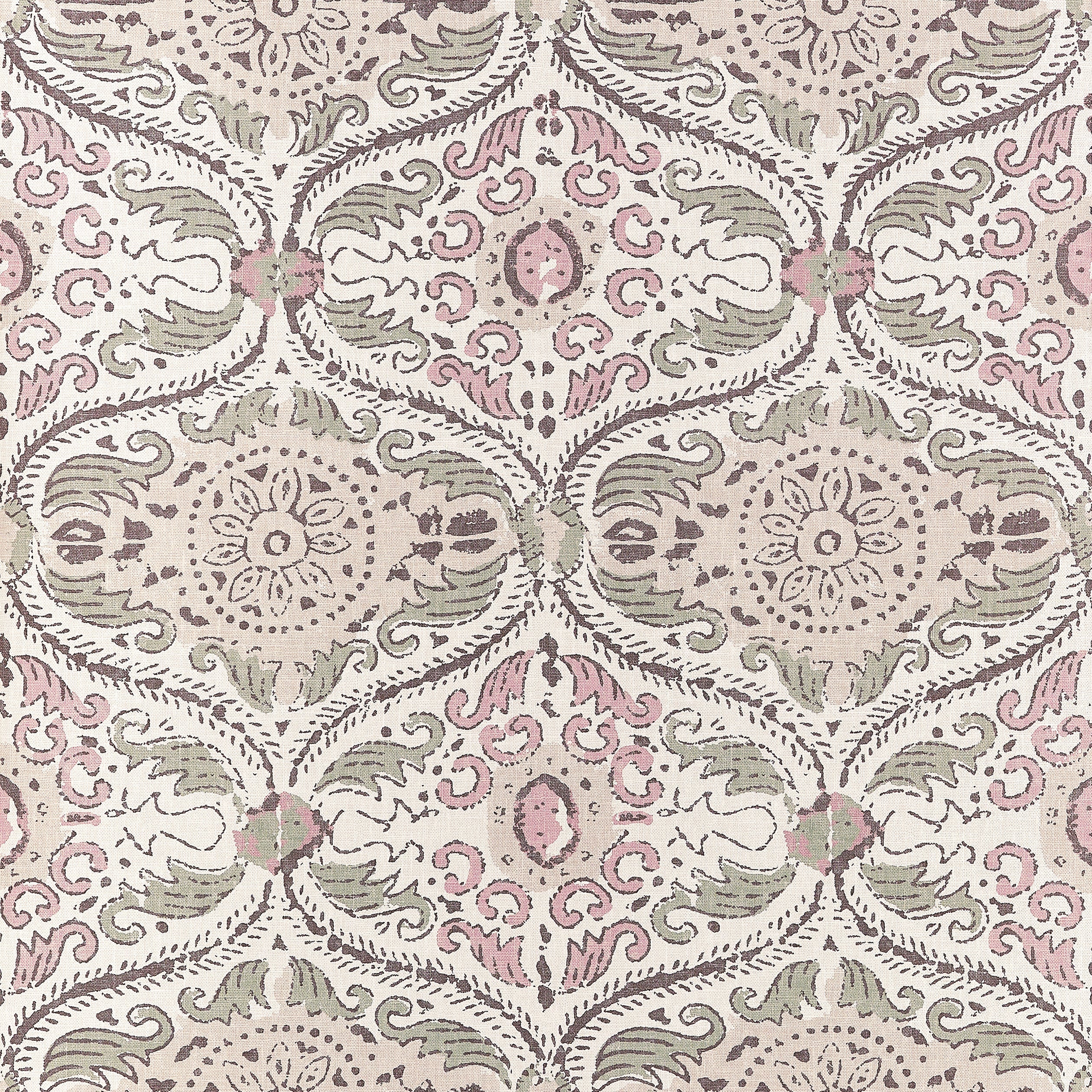 Cecilia Wallpaper in blush color - pattern number AT10753 - by Thibaut in the Clermont collection