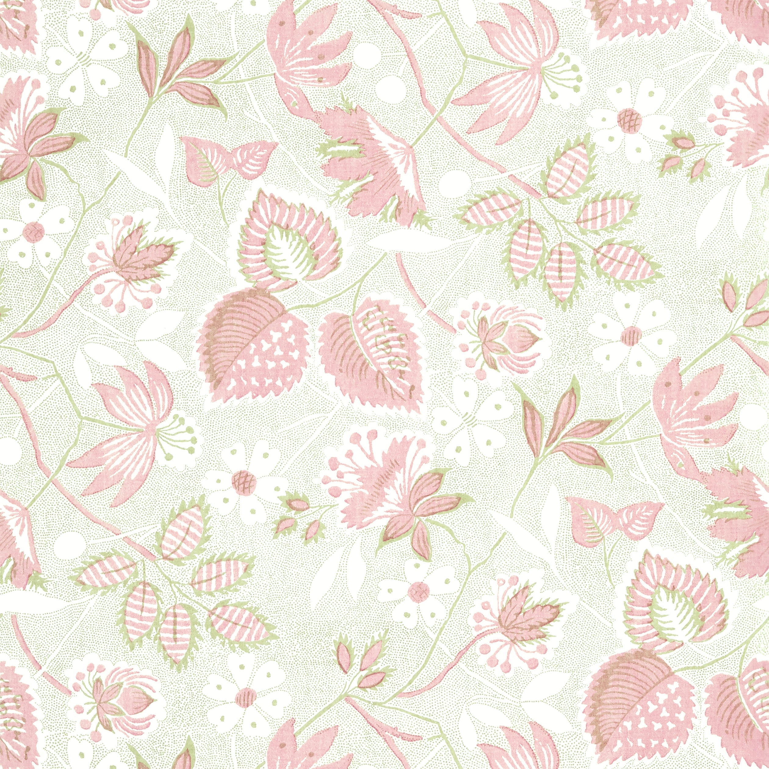 Indienne Hazel wallpaper in blush color - pattern number AT15113 - by Anna French in the Antilles collection