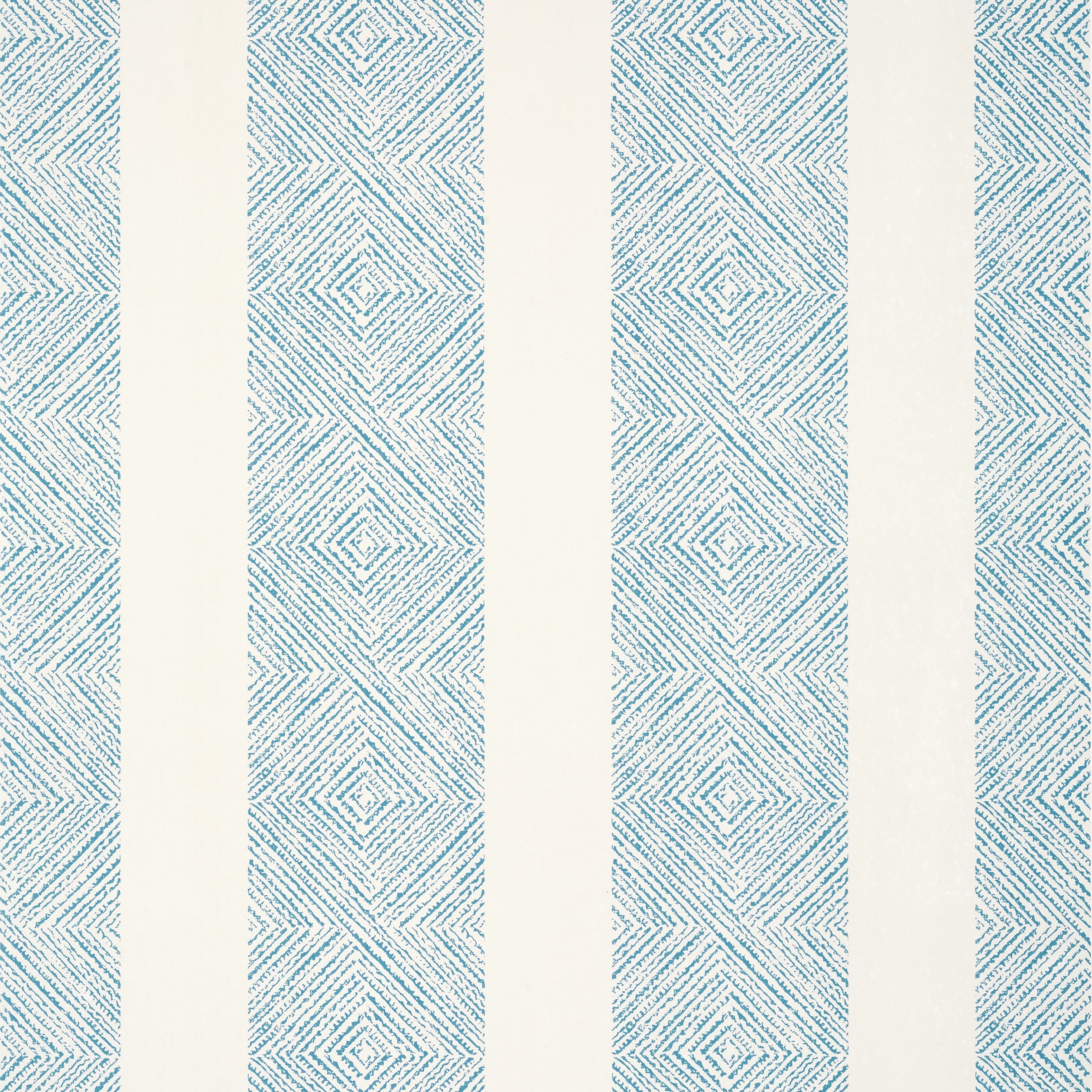 Clipperton Stripe wallpaper in blue on natural color - pattern number AT15129 - by Anna French in the Antilles collection